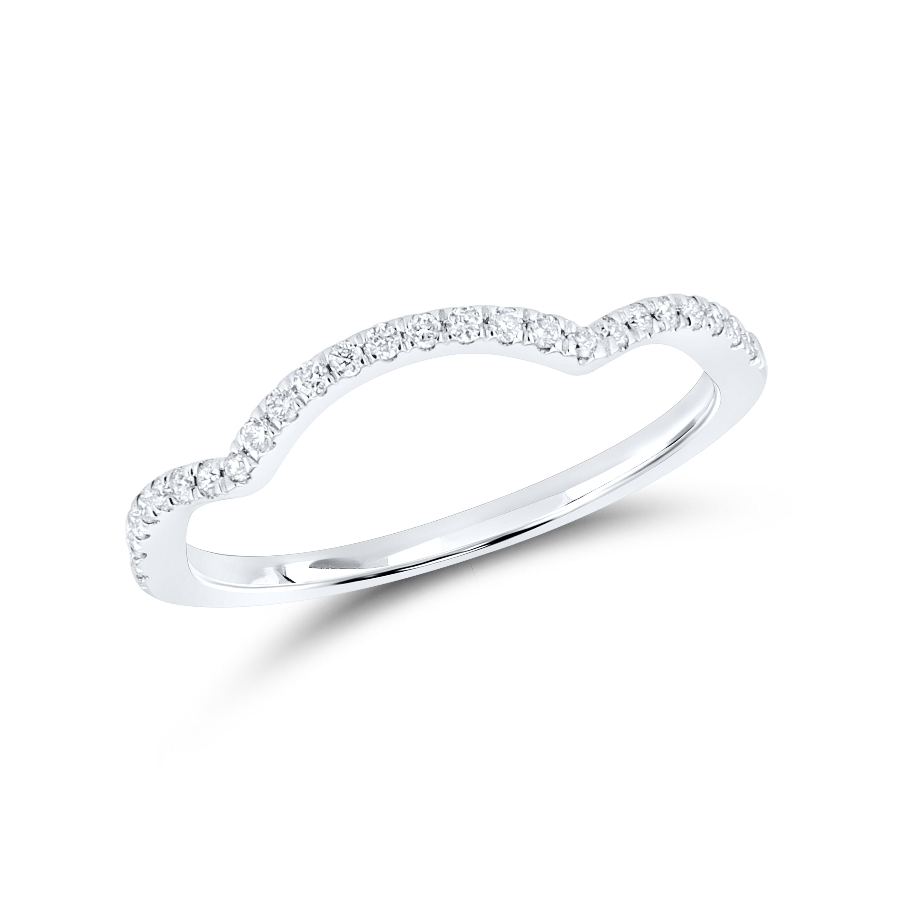 14kt white gold 0.13 CTW Diamond Ladies Band