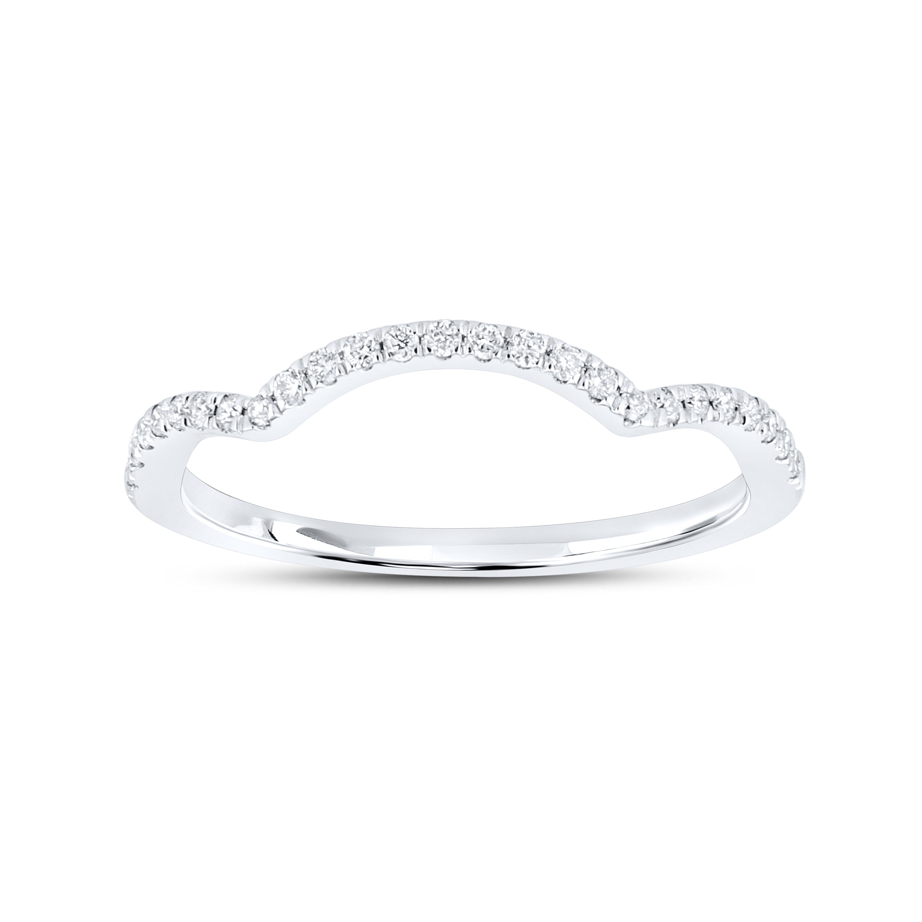 14kt white gold 0.13 CTW Diamond Ladies Band