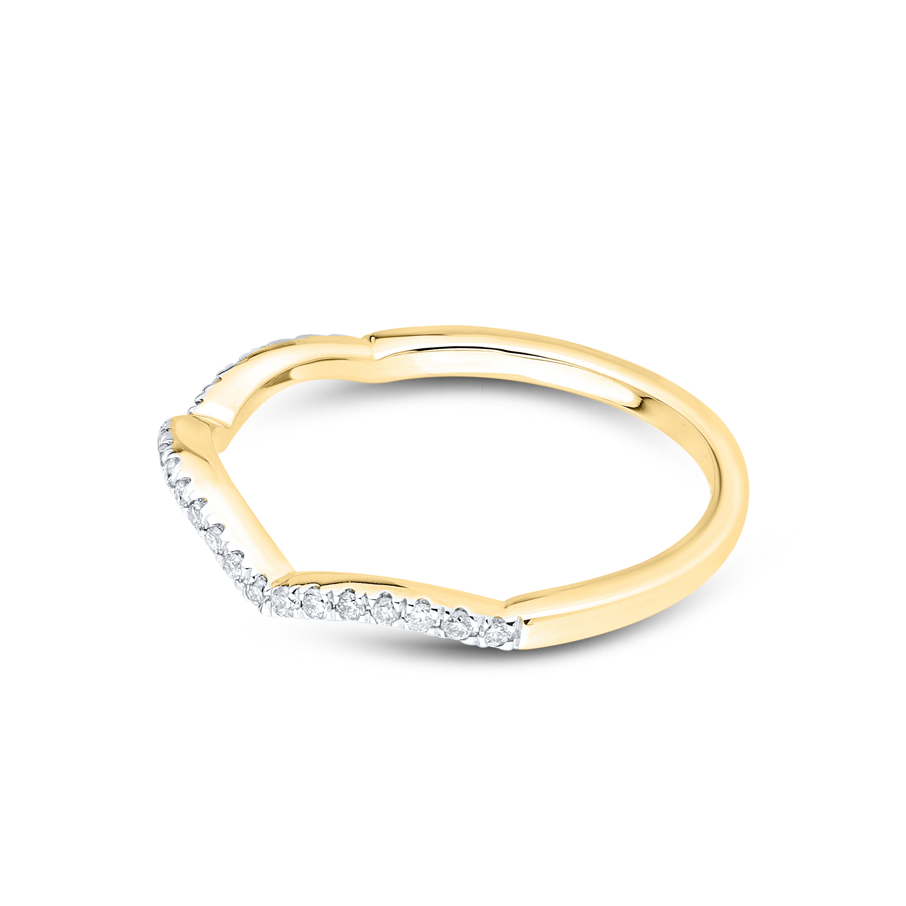 14kt Yellow gold 0.13 CTW Diamond Ladies Band