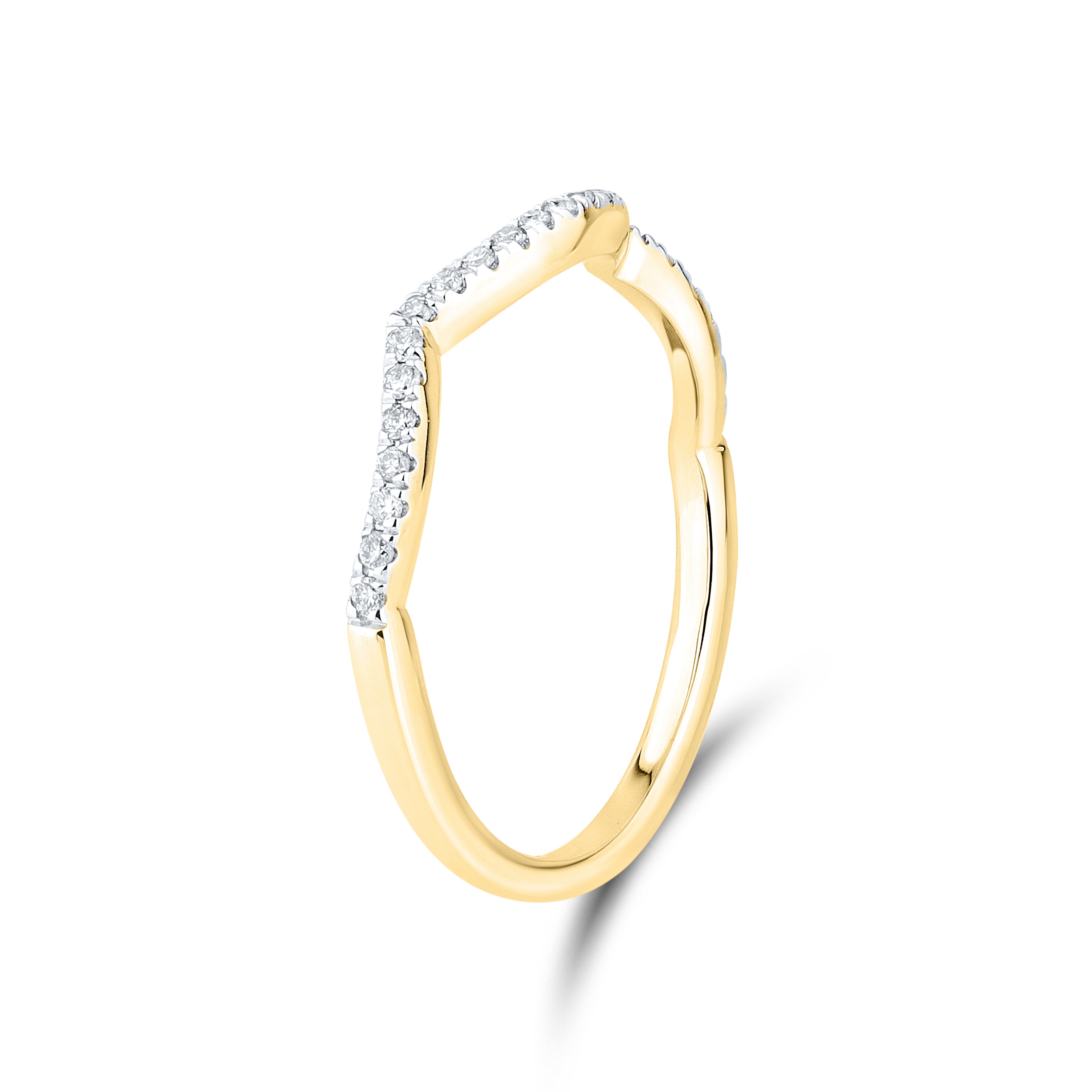 14kt Yellow gold 0.13 CTW Diamond Ladies Band