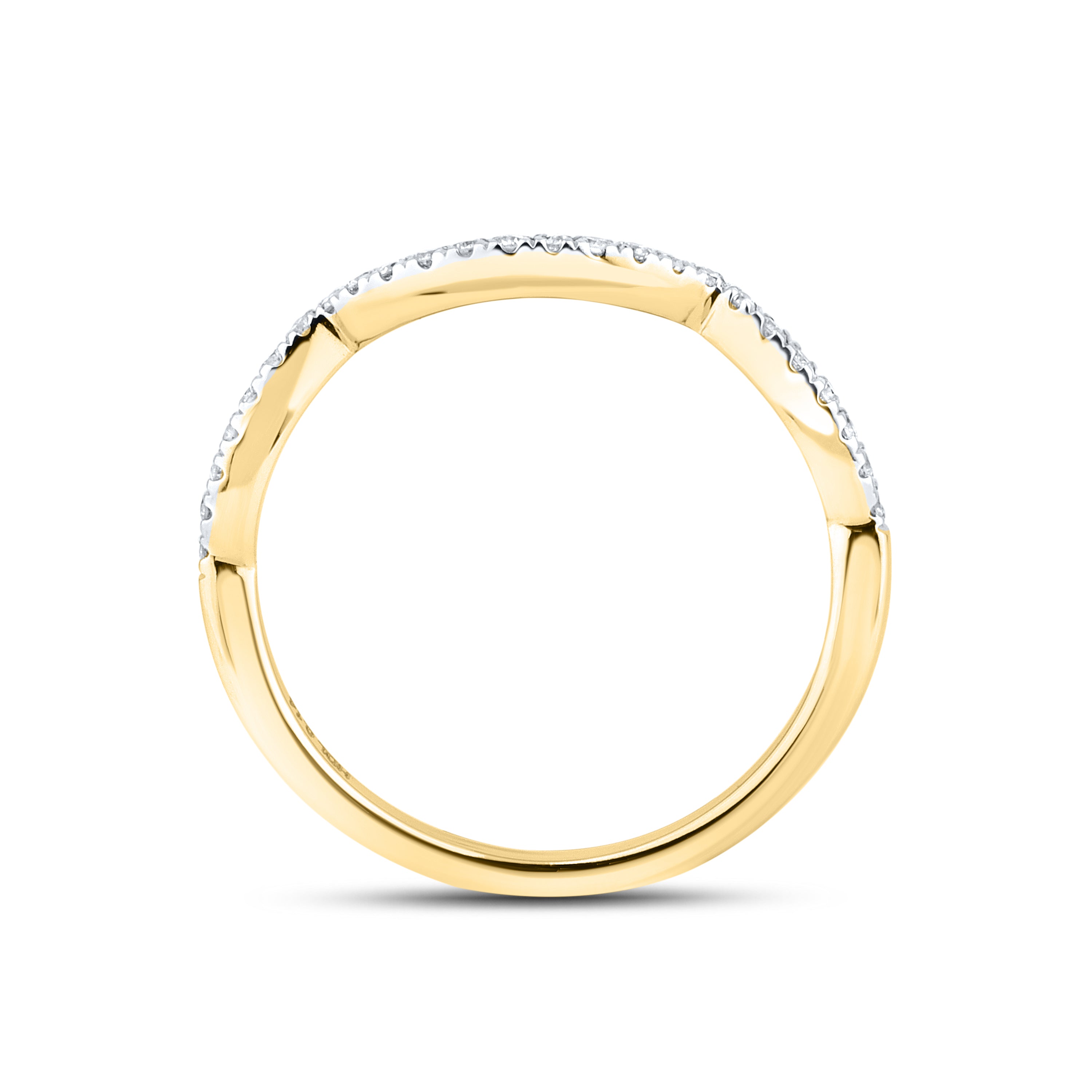 14kt Yellow gold 0.13 CTW Diamond Ladies Band