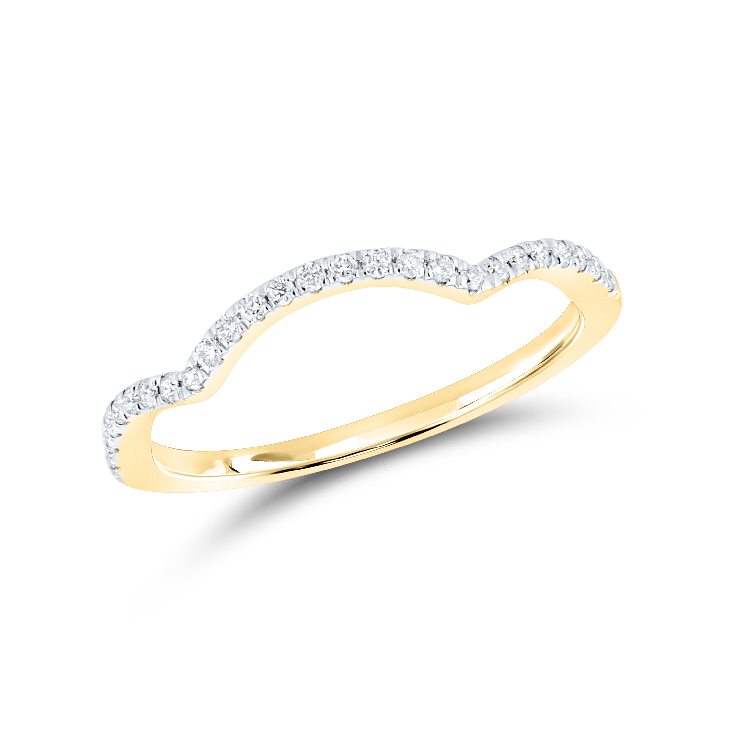 14kt Yellow gold 0.13 CTW Diamond Ladies Band