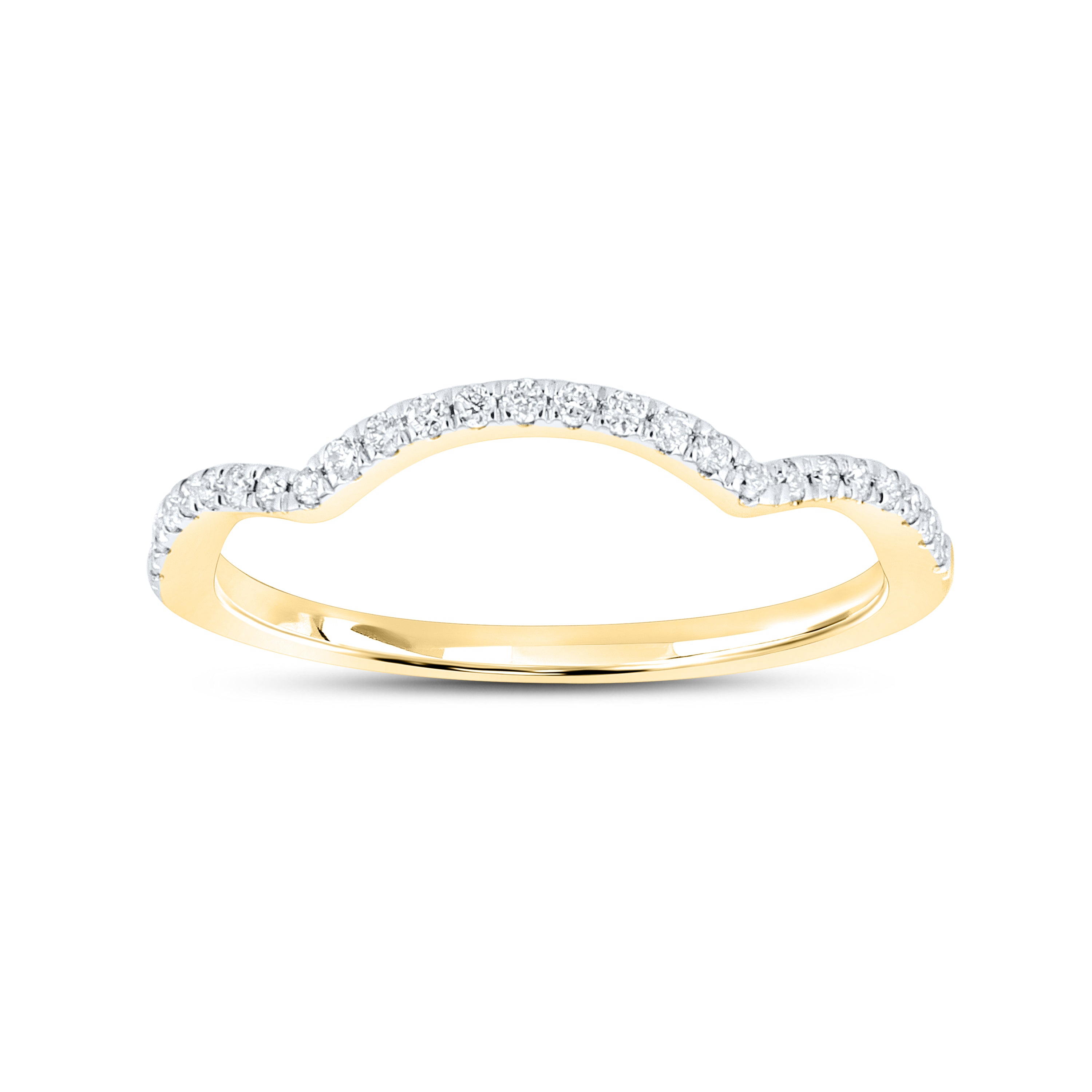 14kt Yellow gold 0.13 CTW Diamond Ladies Band