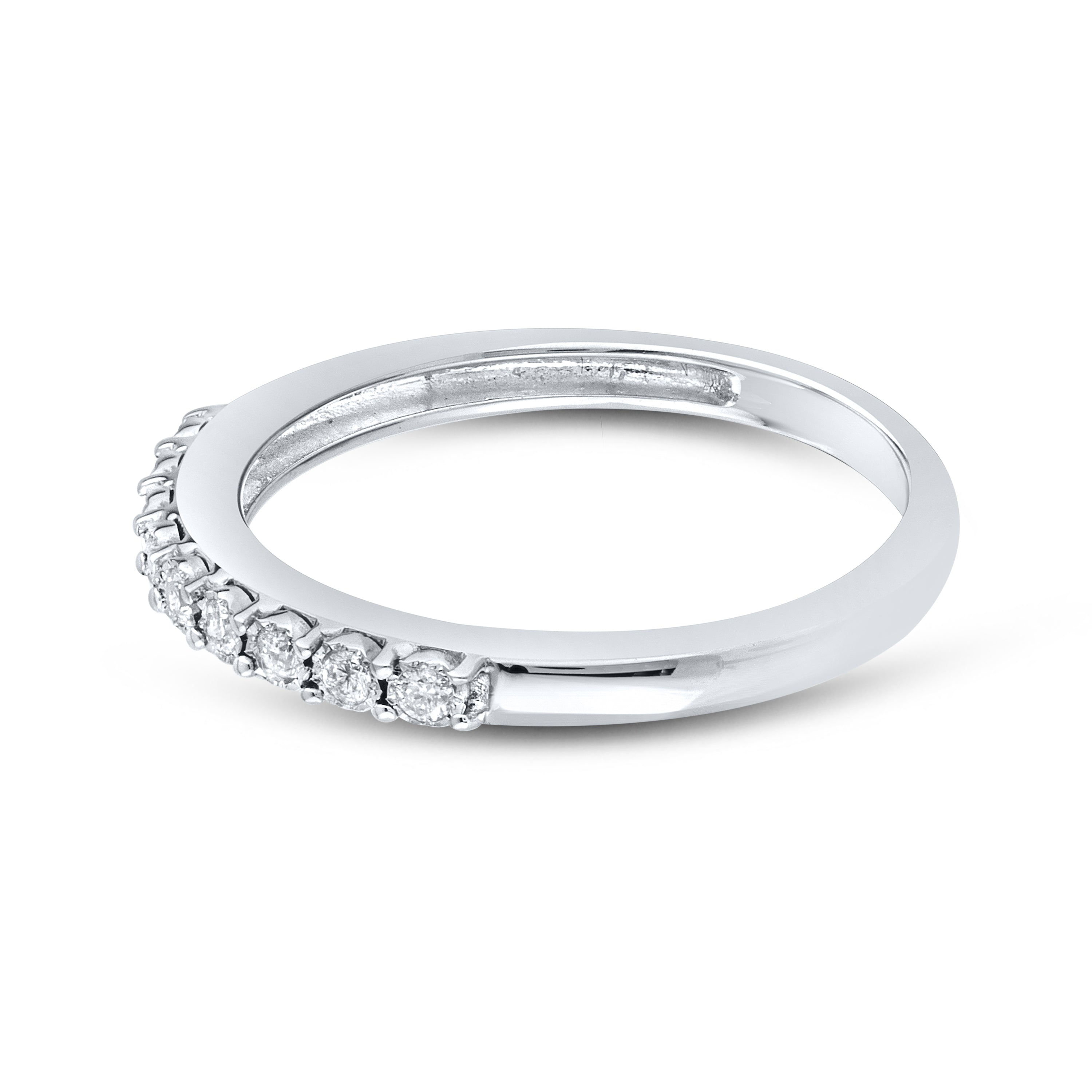 10kt White Gold 0.13 ctw Diamond Ladies band