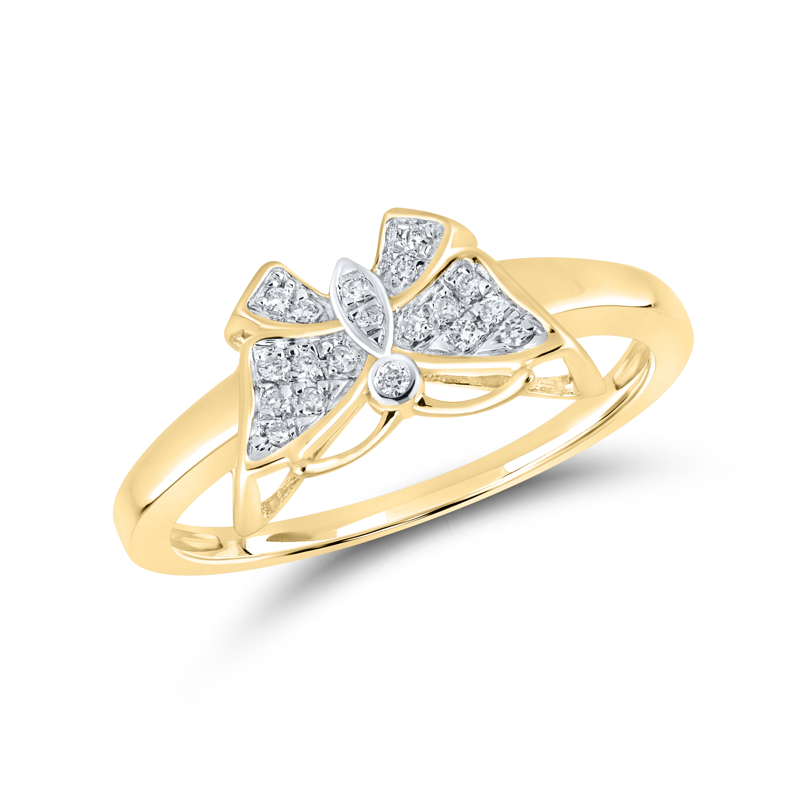 10kt Yellow gold 0.06 CTW Fashion Diamond ring