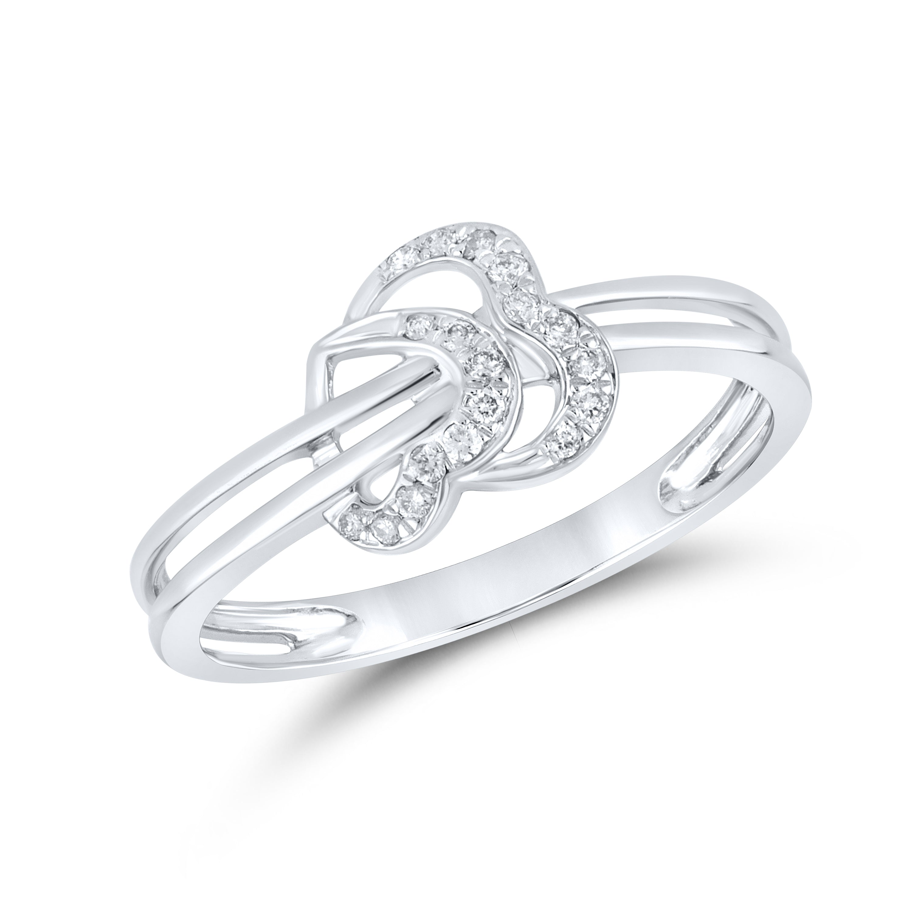 10kt White gold 0.09 CTW Fashion Diamond ring