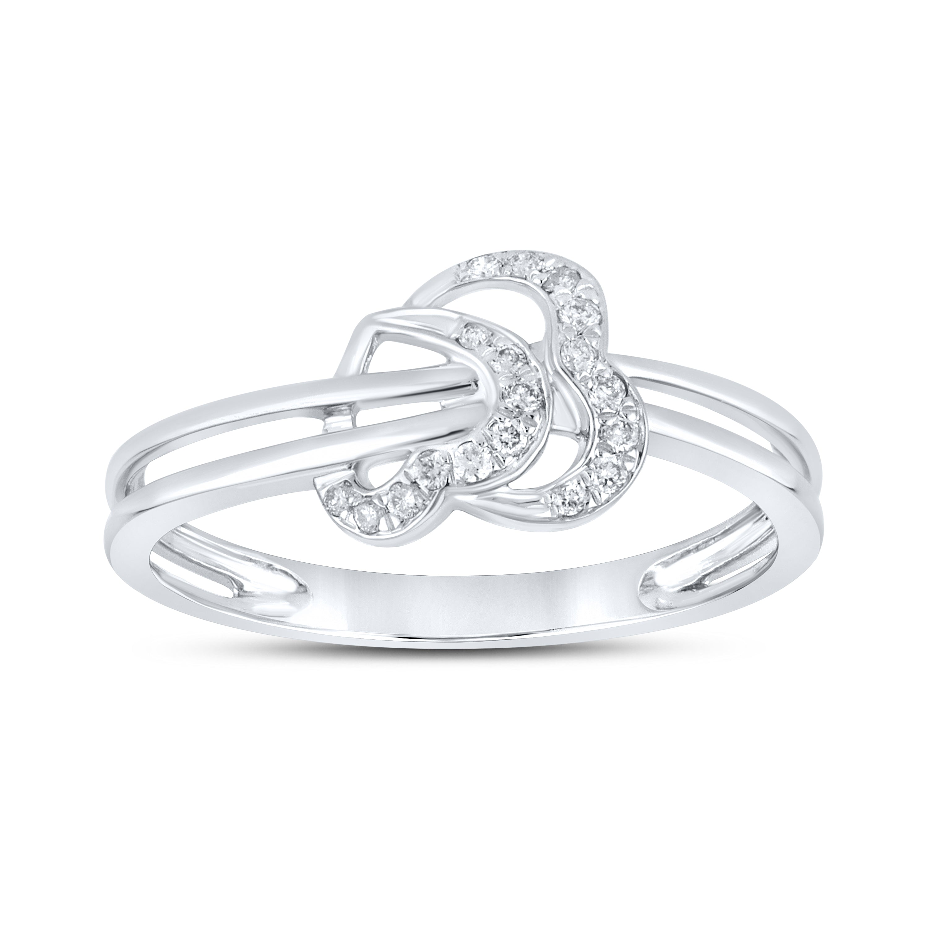 10kt White gold 0.09 CTW Fashion Diamond ring