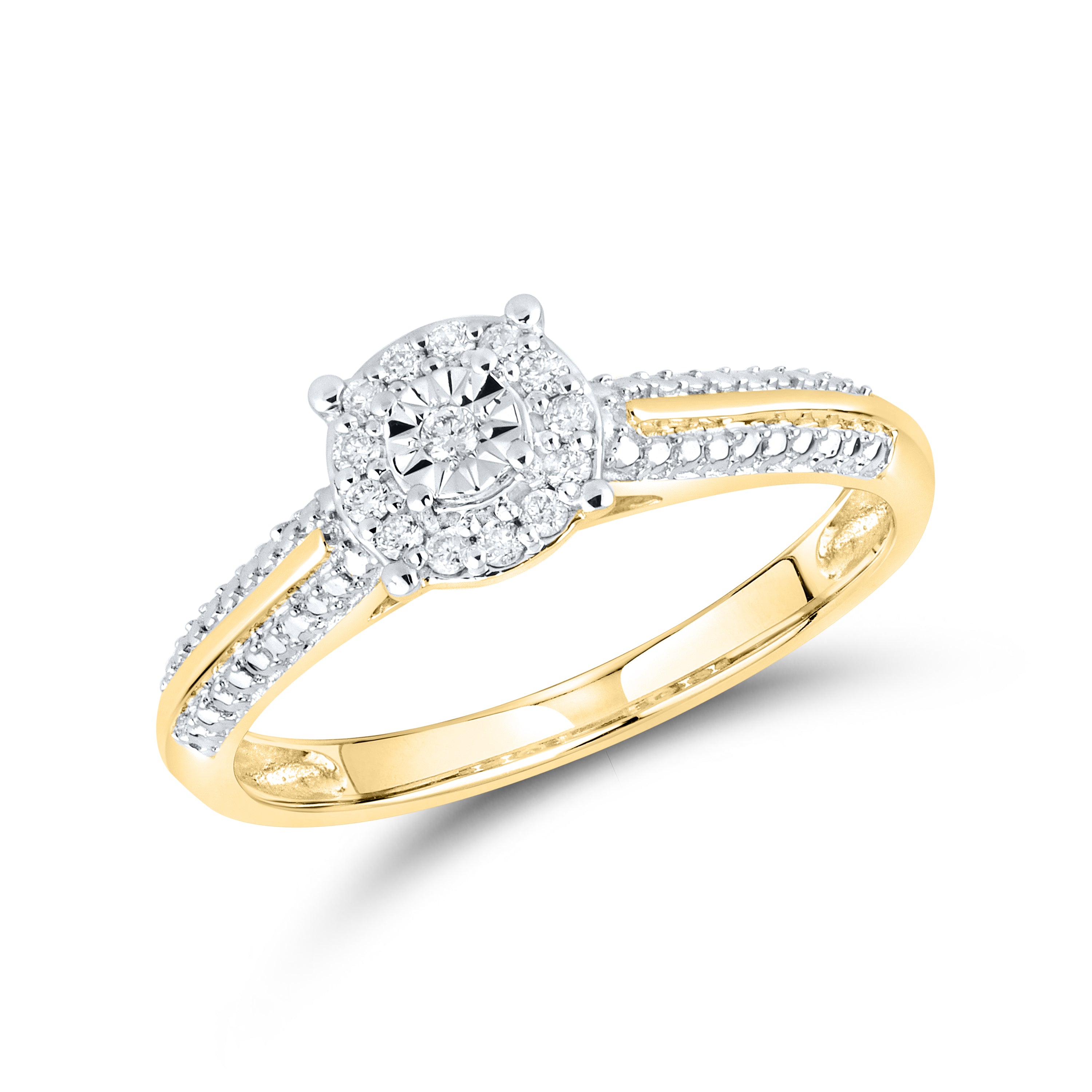 10kt Yellow gold 0.11 CTW Fashion Diamond ring