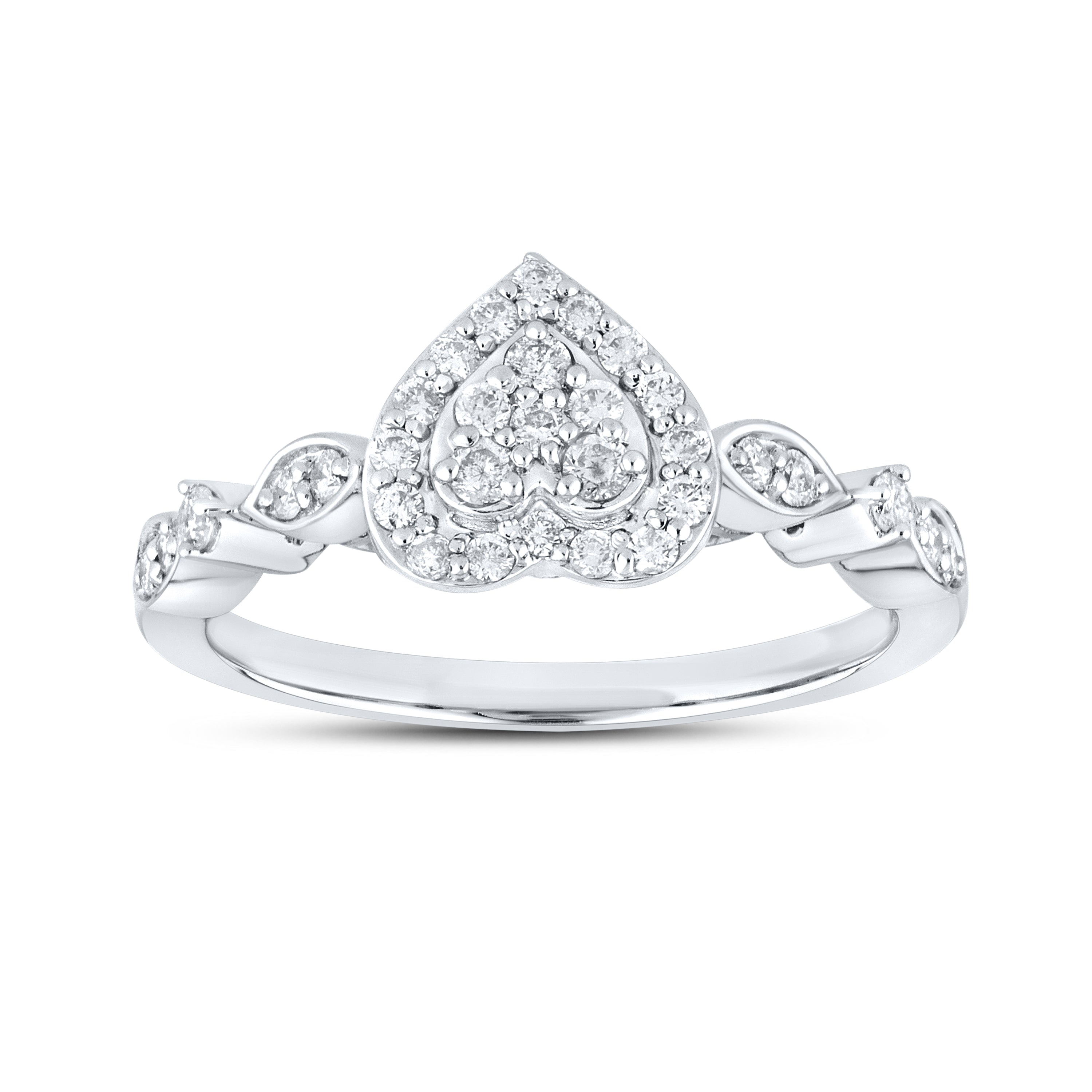 10kt White gold 0.34 CTW Fashion Diamond ring