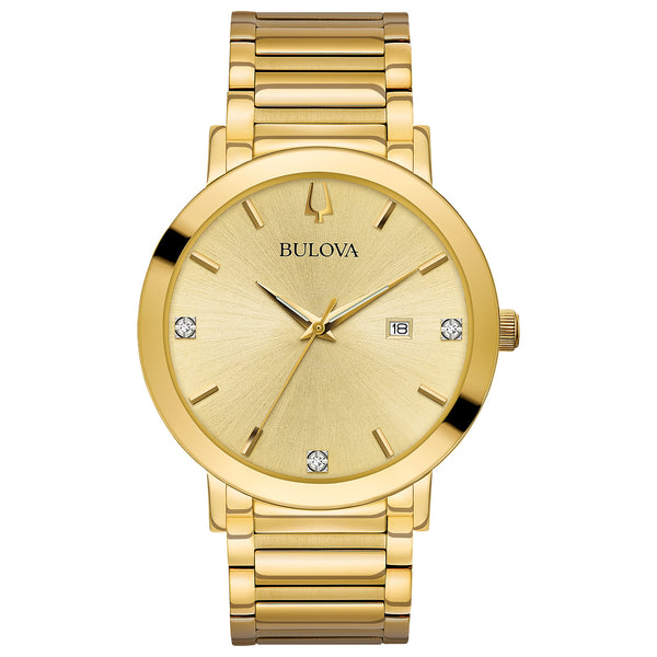 Bulova Men’s Diamond-Accented Watch – Two-Tone Stainless Steel