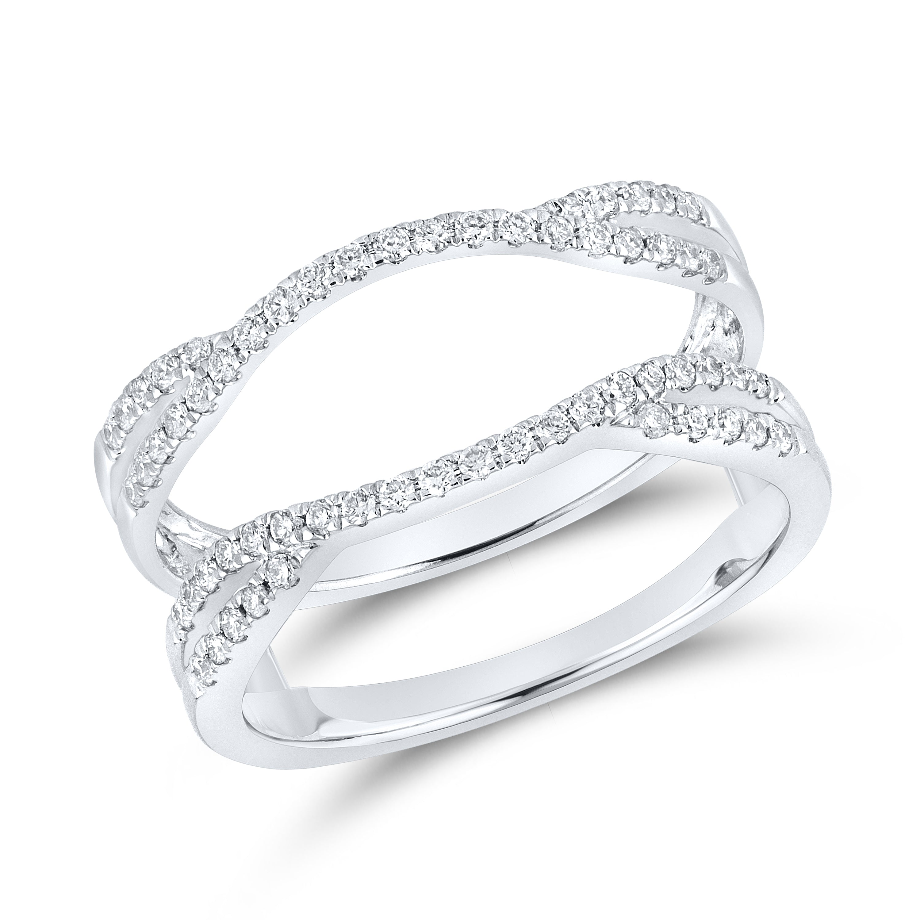 10K WHITE GOLD Natural Diamond ENHANCER 0.33 CTW