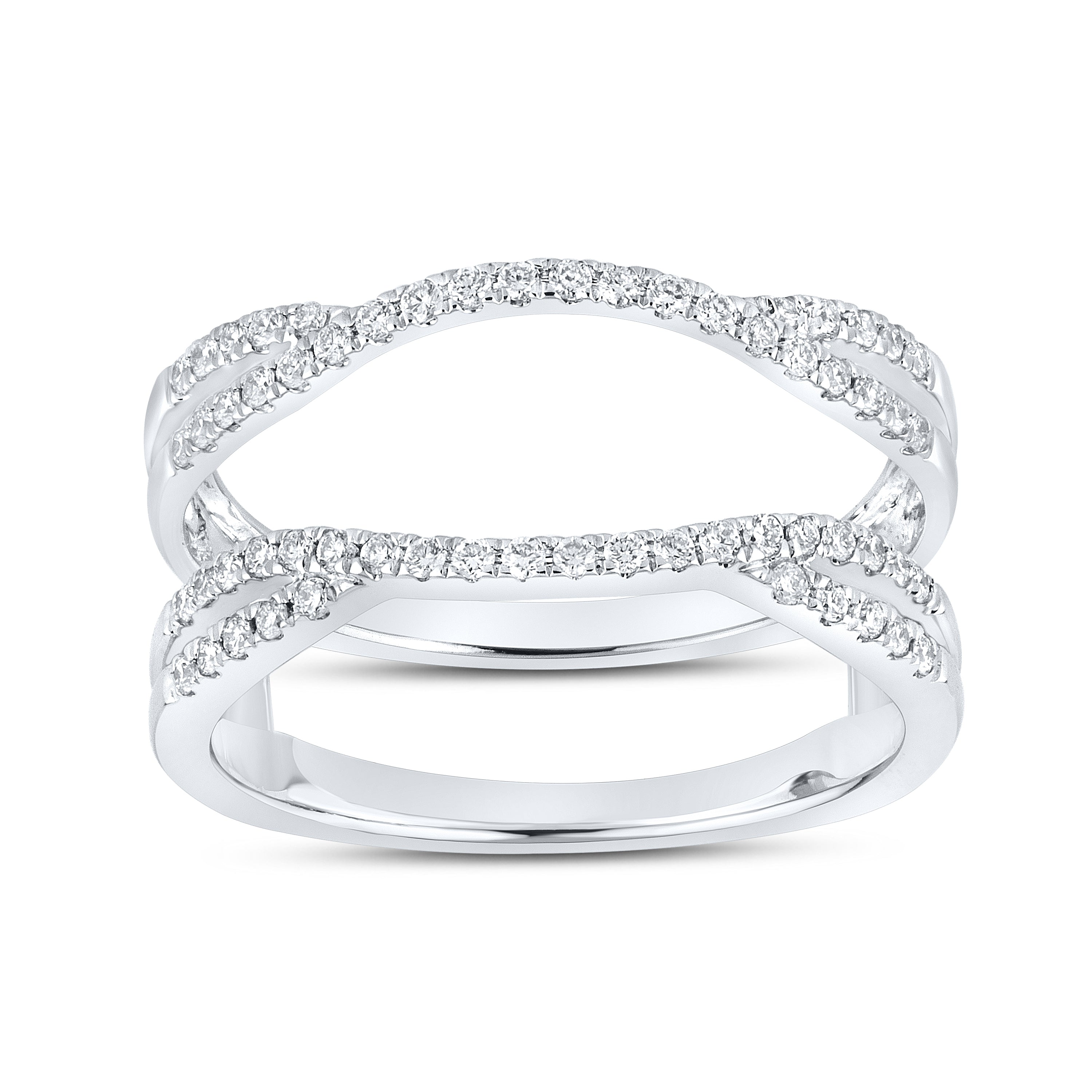 10K WHITE GOLD Natural Diamond ENHANCER 0.33 CTW