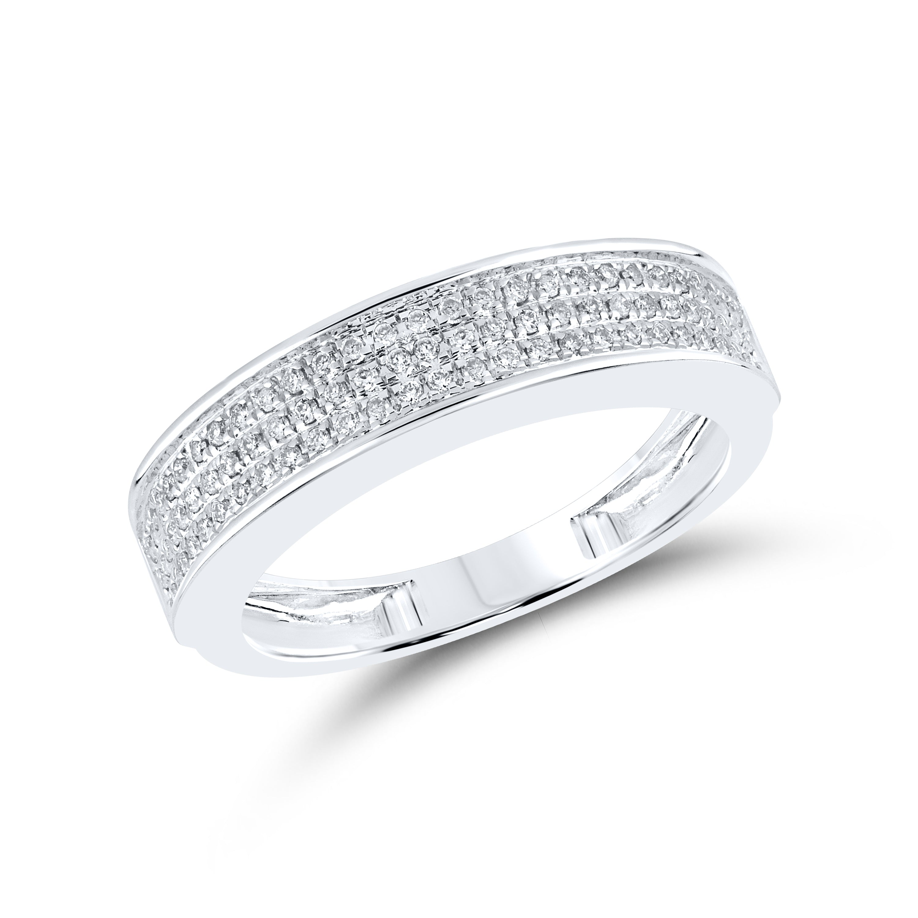 14KT WHITE GOLD 0.27 CTW MEN’S DIAMOND RING