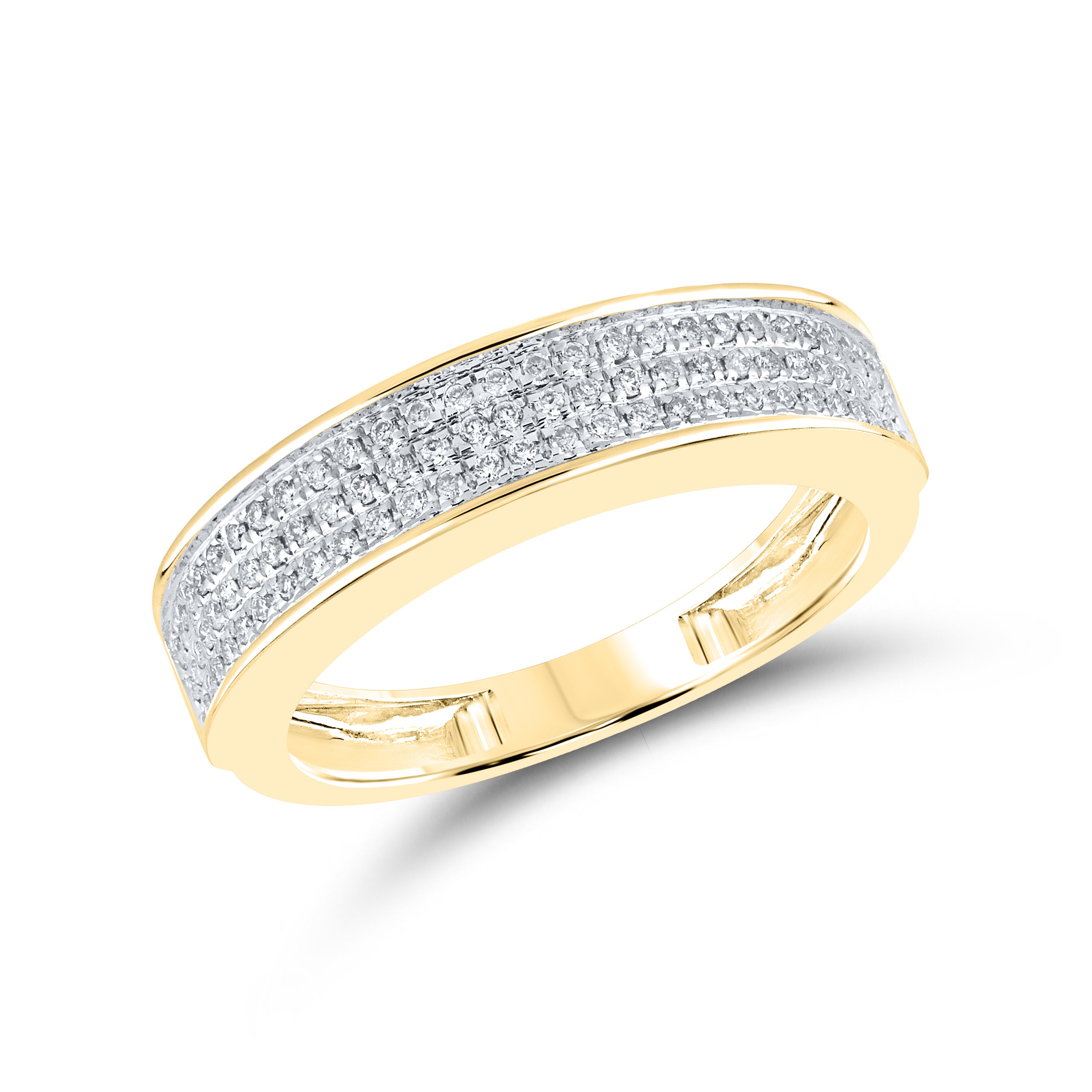 14KT YELLOW GOLD 0.29 CTW MEN’S DIAMOND RING