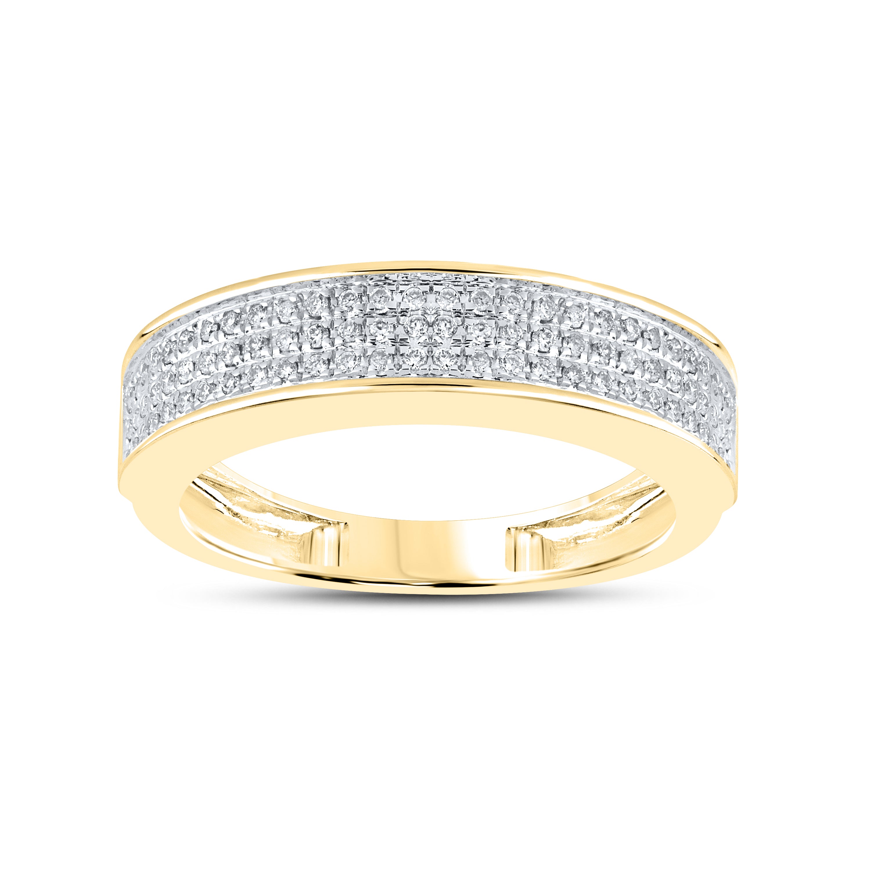 14KT YELLOW GOLD 0.29 CTW MEN’S DIAMOND RING
