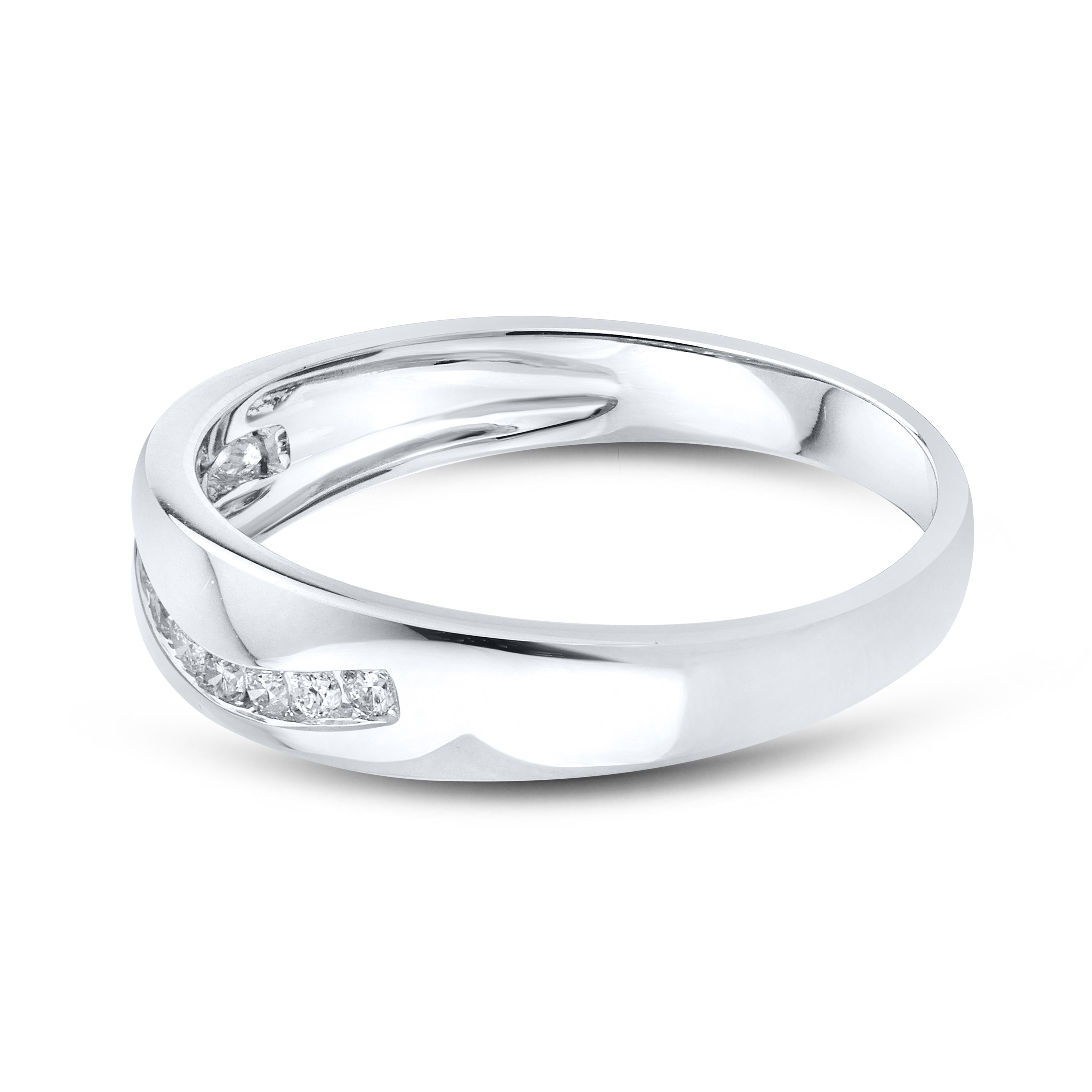 10kt White Gold 0.26 CTW Ladies Natural Diamond band