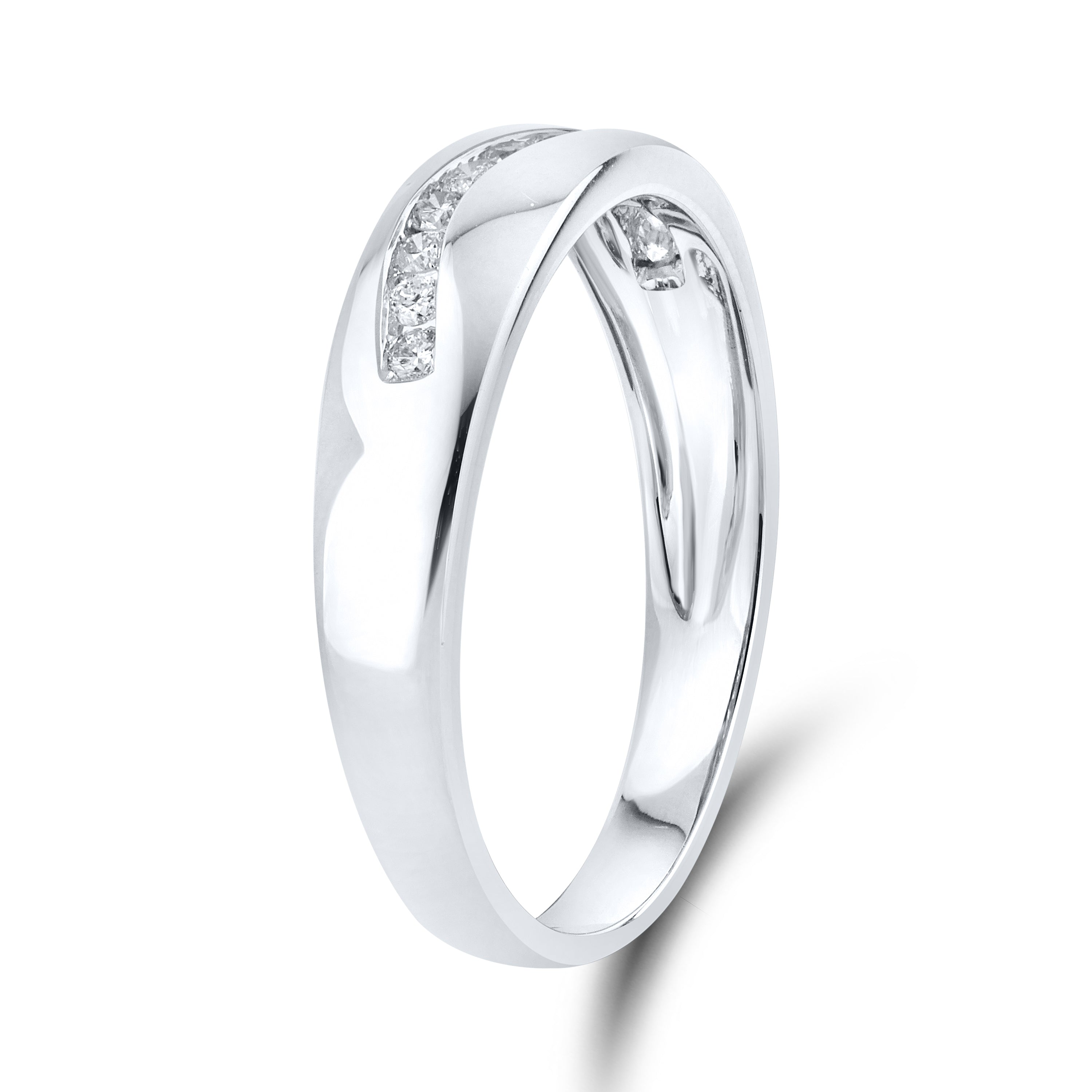 10kt White Gold 0.26 CTW Ladies Natural Diamond band