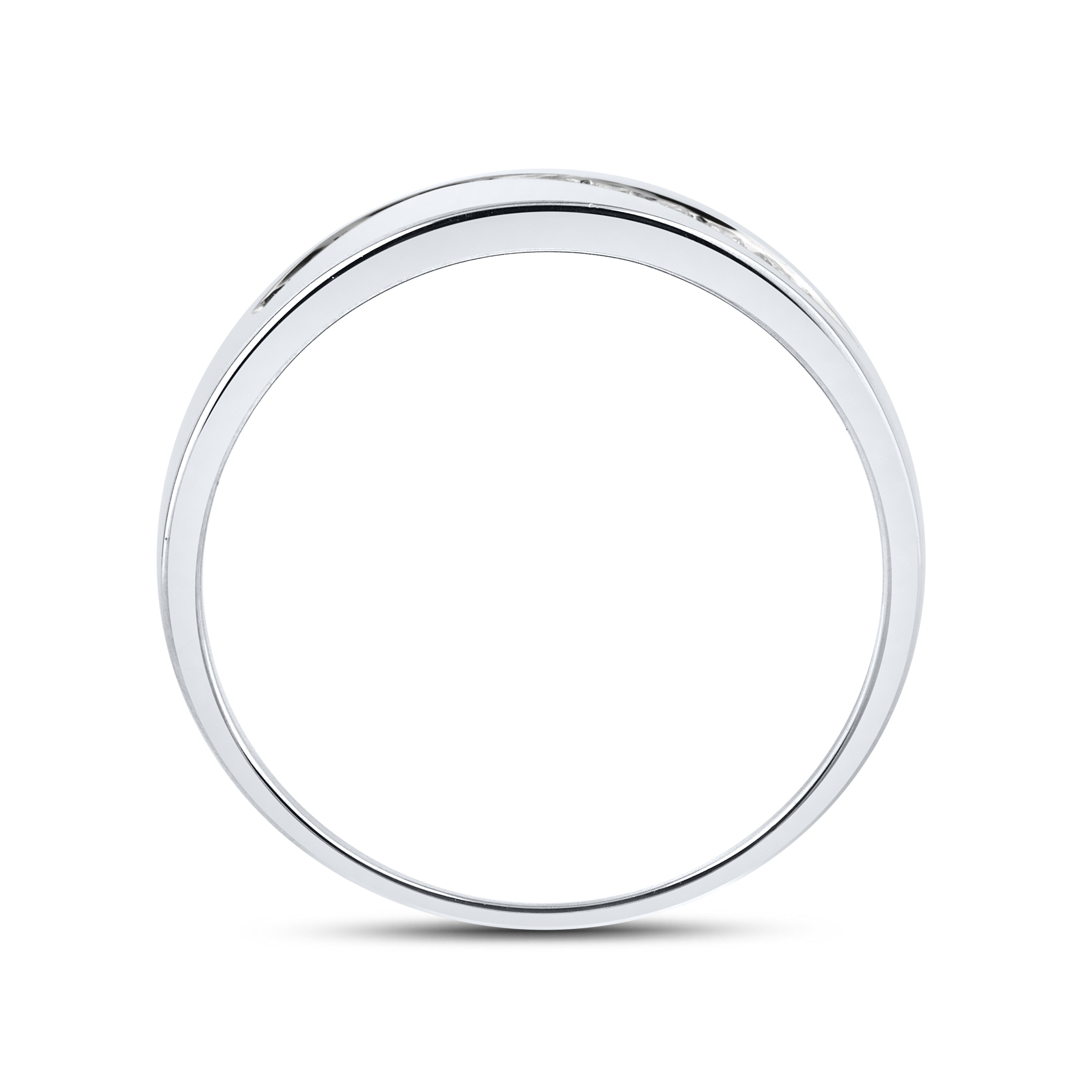 10kt White Gold 0.26 CTW Ladies Natural Diamond band