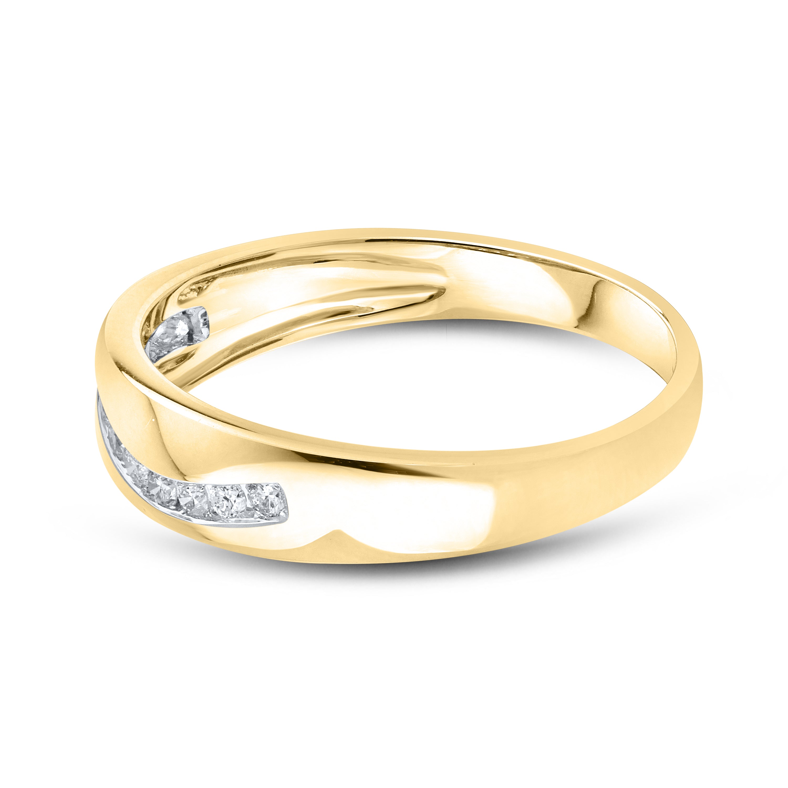 10kt Yellow Gold 0.26 CTW Ladies Natural Diamond band