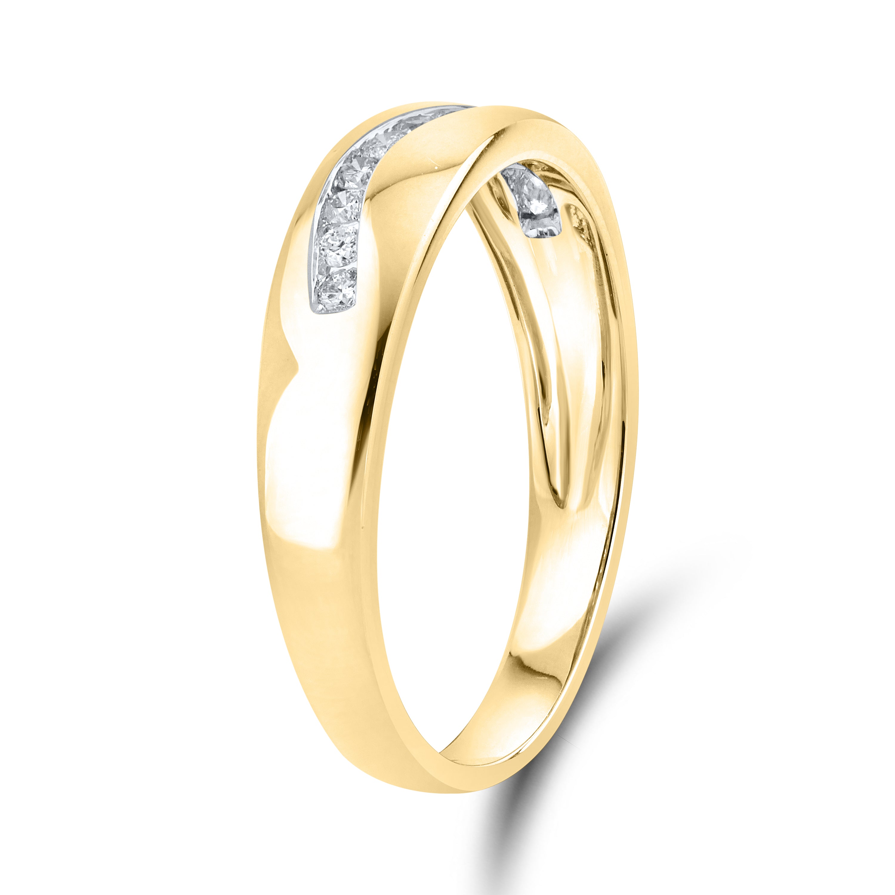 10kt Yellow Gold 0.26 CTW Ladies Natural Diamond band