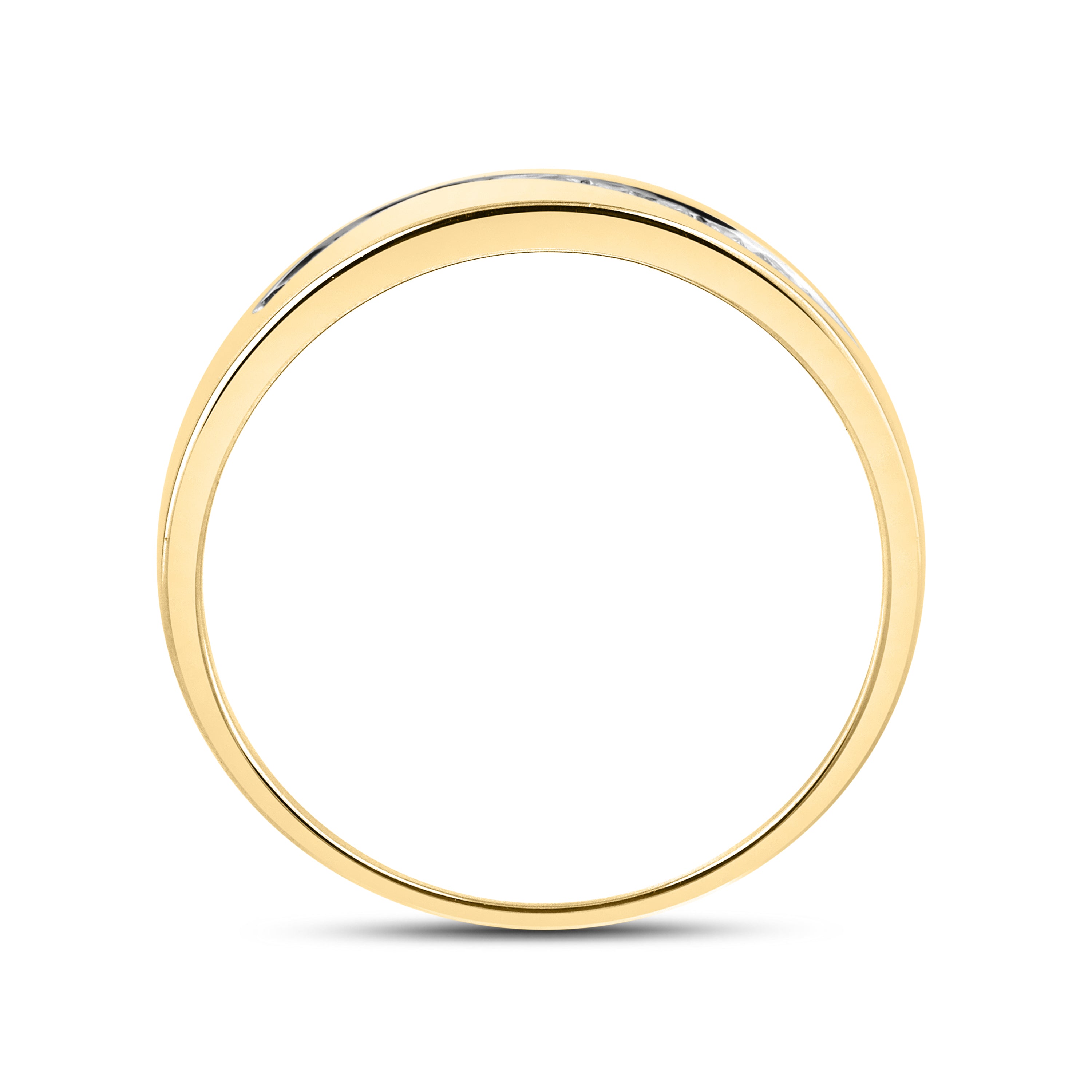 10kt Yellow Gold 0.26 CTW Ladies Natural Diamond band