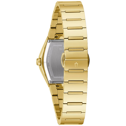 Bulova Futuro Women's Gold Tone Stainless Steel Bracelet Watch