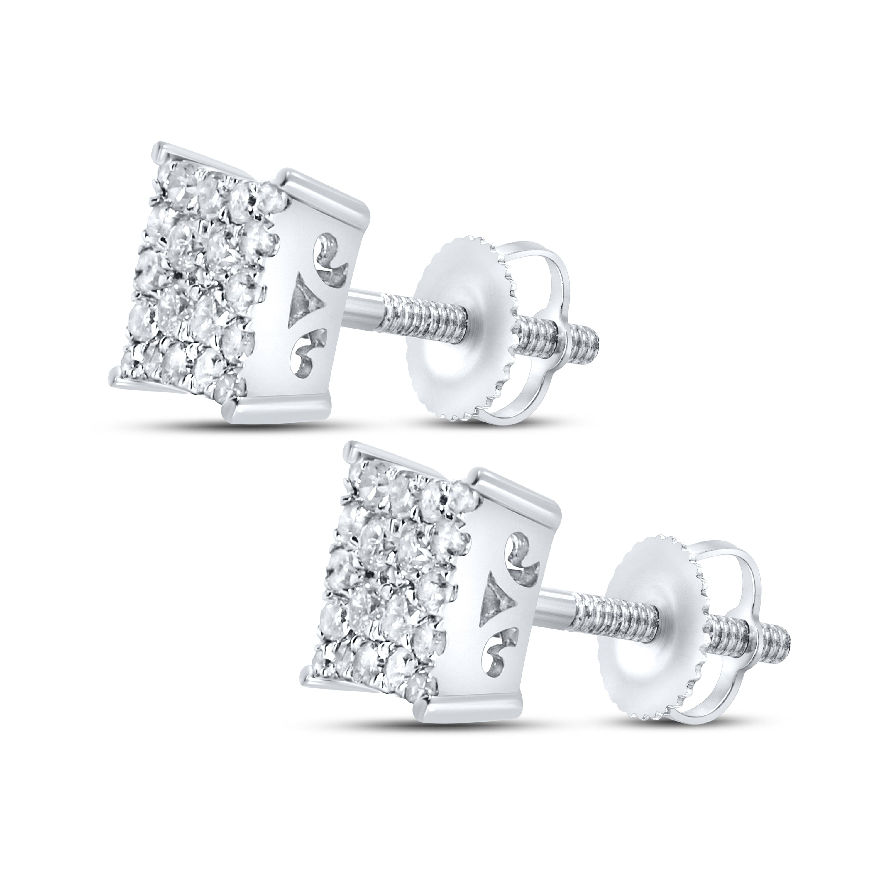 10Kt White Gold 0.27 ctw Diamond Earrings