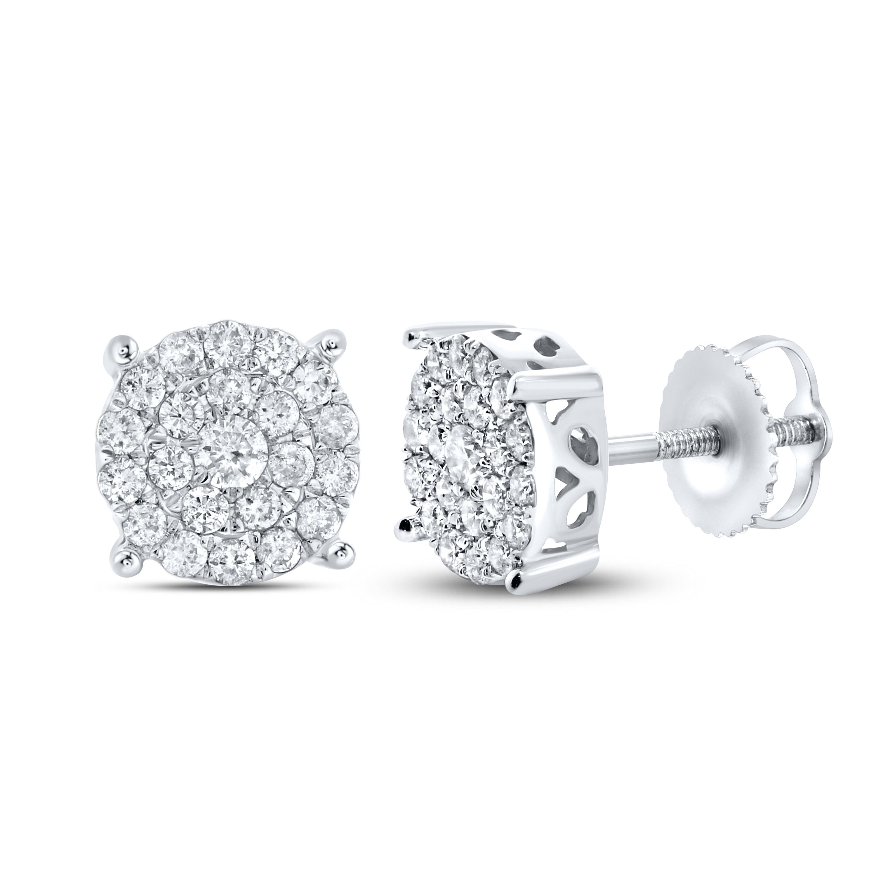 10Kt White Gold 0.43 ctw Diamond Earrings