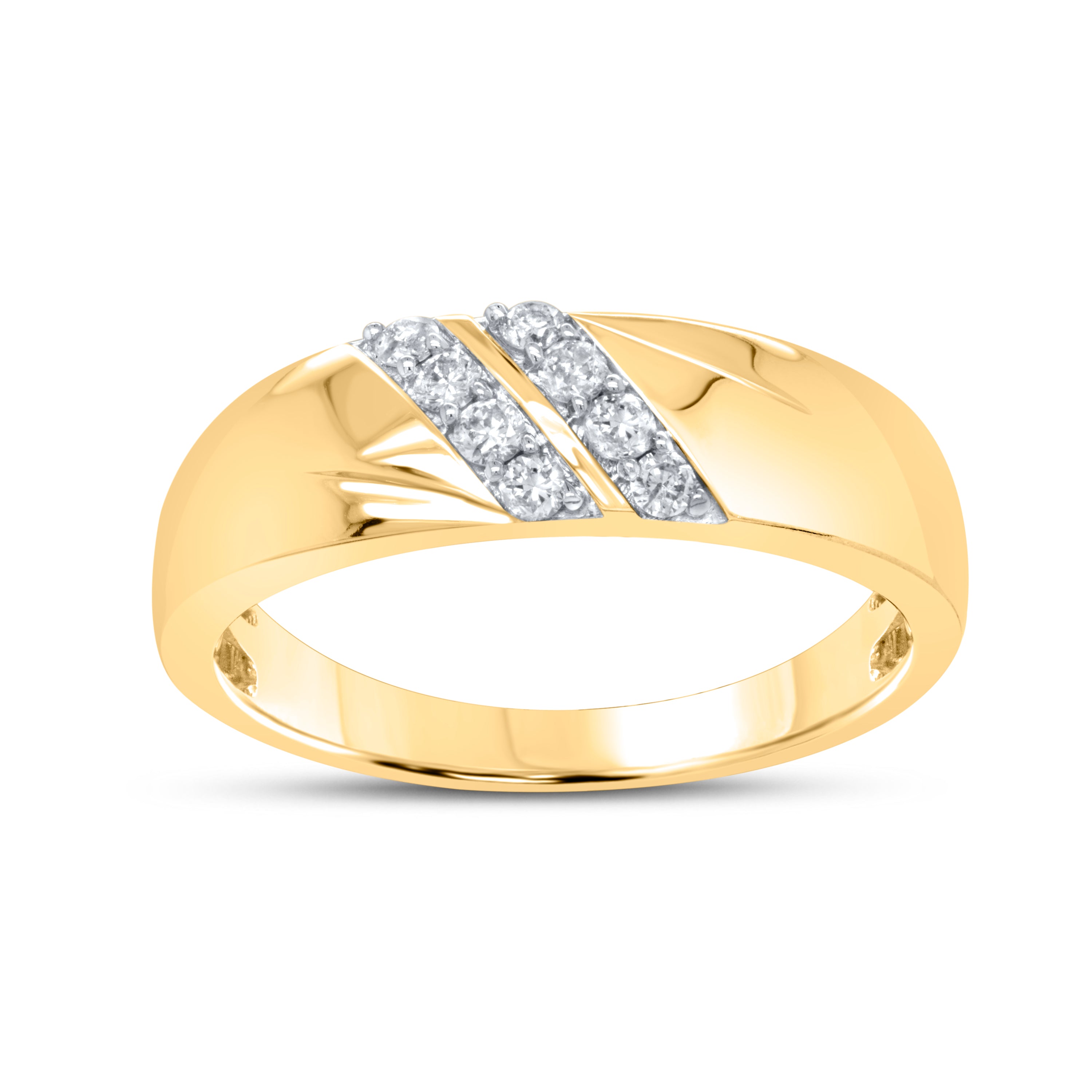 10k Yellow Gold 0.26 CTW Men’s Diamond Band