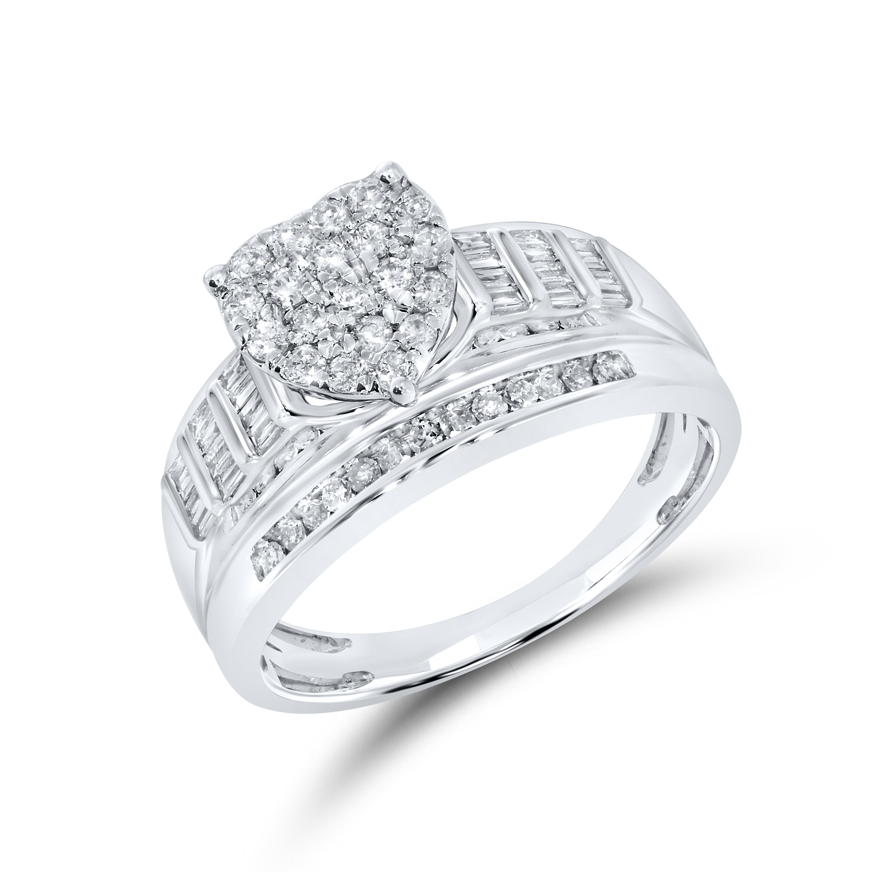 10kt White Gold 0.43 CTW Natural Diamond Ring