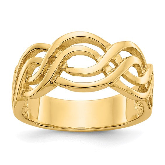 14kt Yellow Gold Infinity Ring
