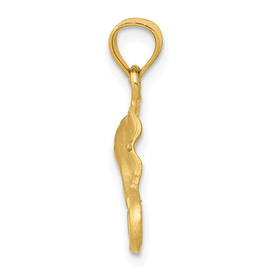14KT Yellow Gold Stingray Pendant