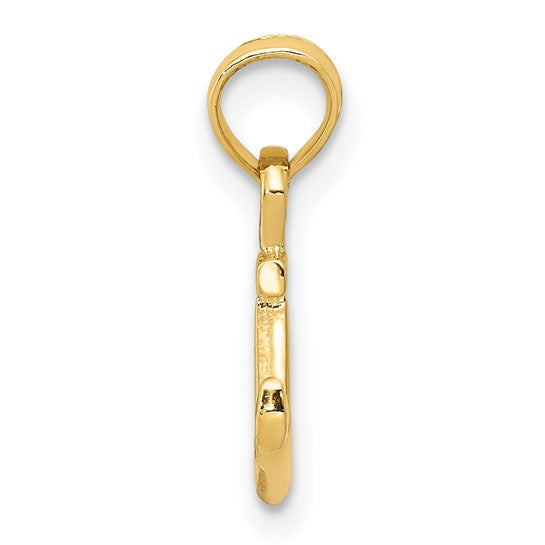 14kt Yellow Gold Mini Anchor Pendant