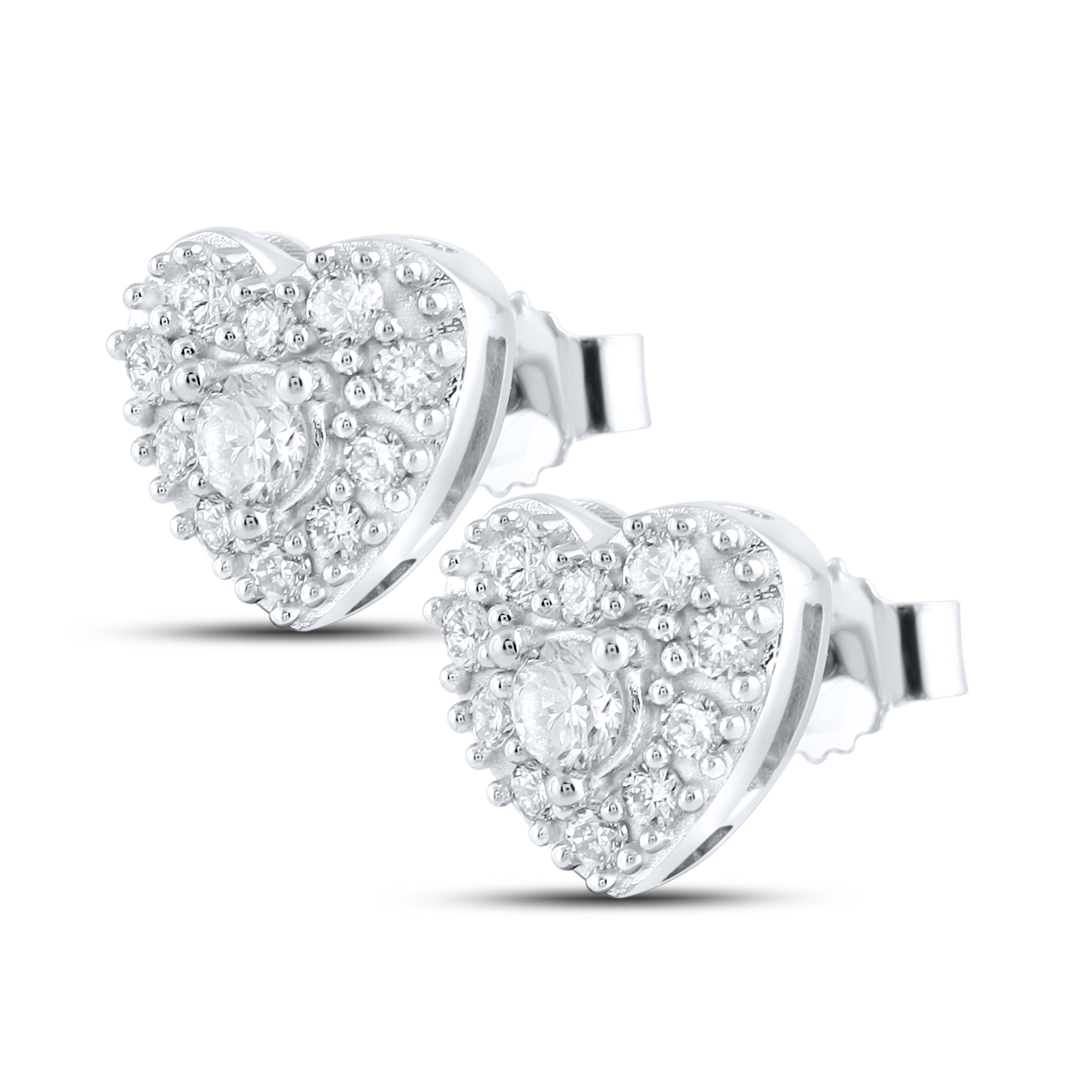 14K WHITE GOLD 0.31 CTW LAB DIAMOND EARRINGS