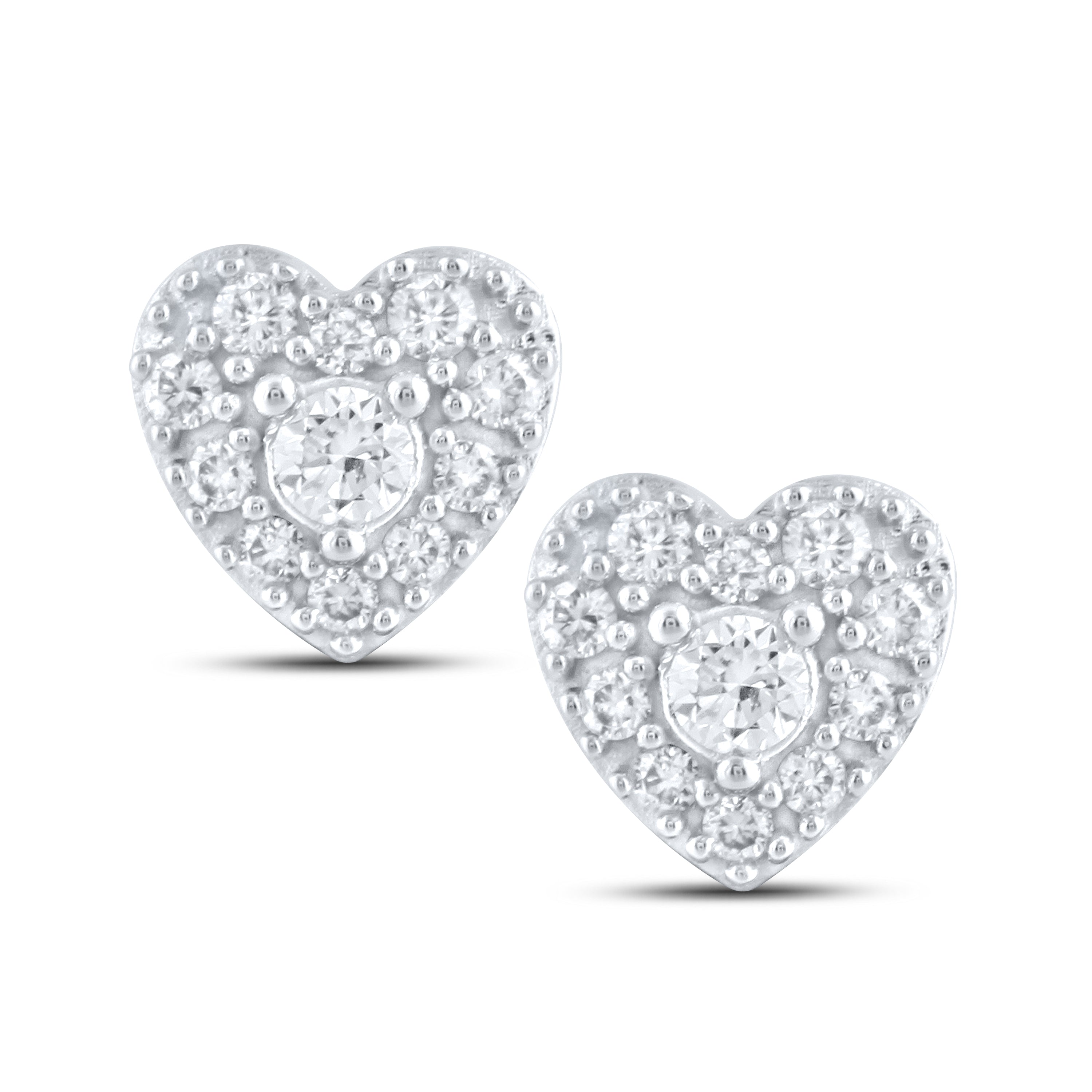 14K WHITE GOLD 0.31 CTW LAB DIAMOND EARRINGS