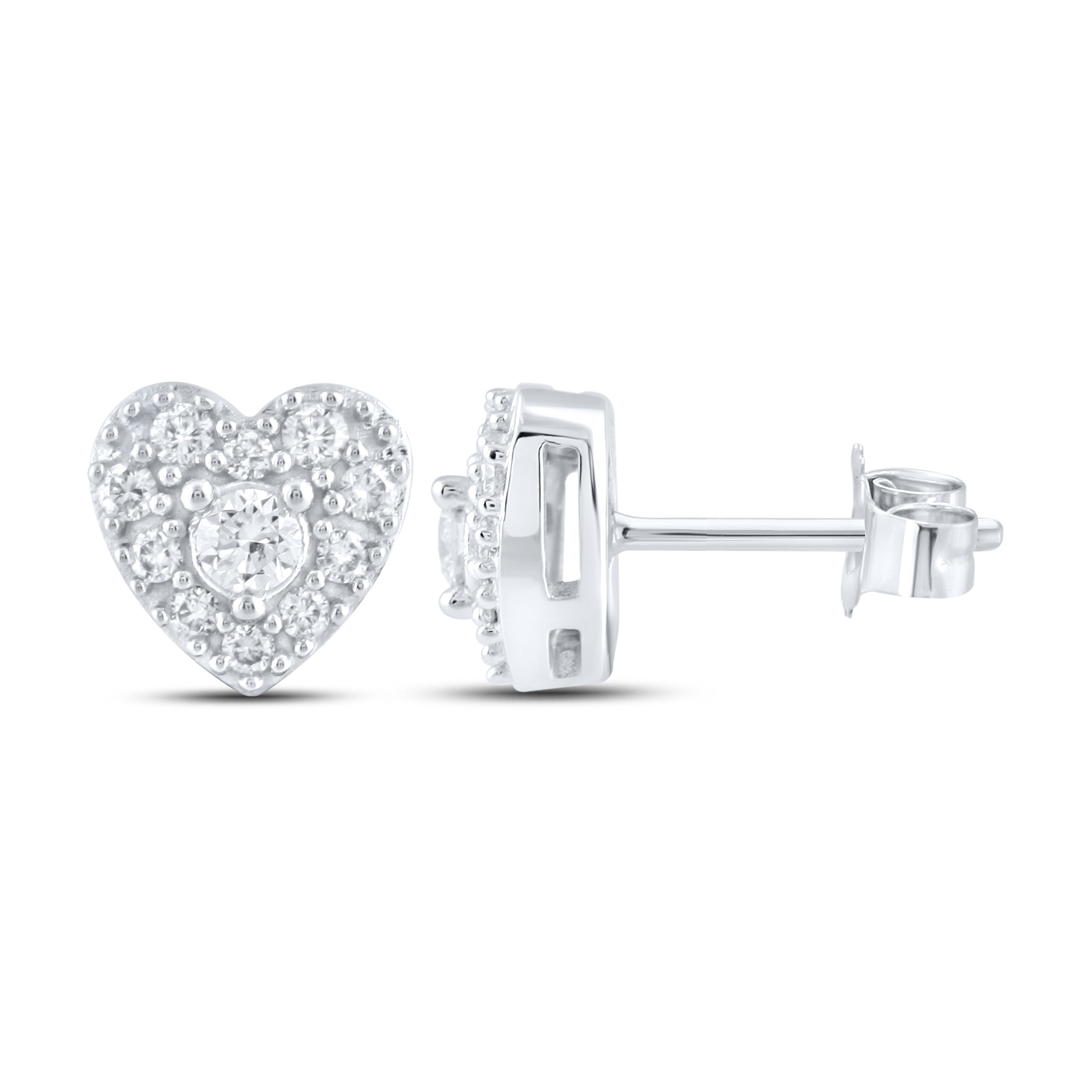 14K WHITE GOLD 0.31 CTW LAB DIAMOND EARRINGS