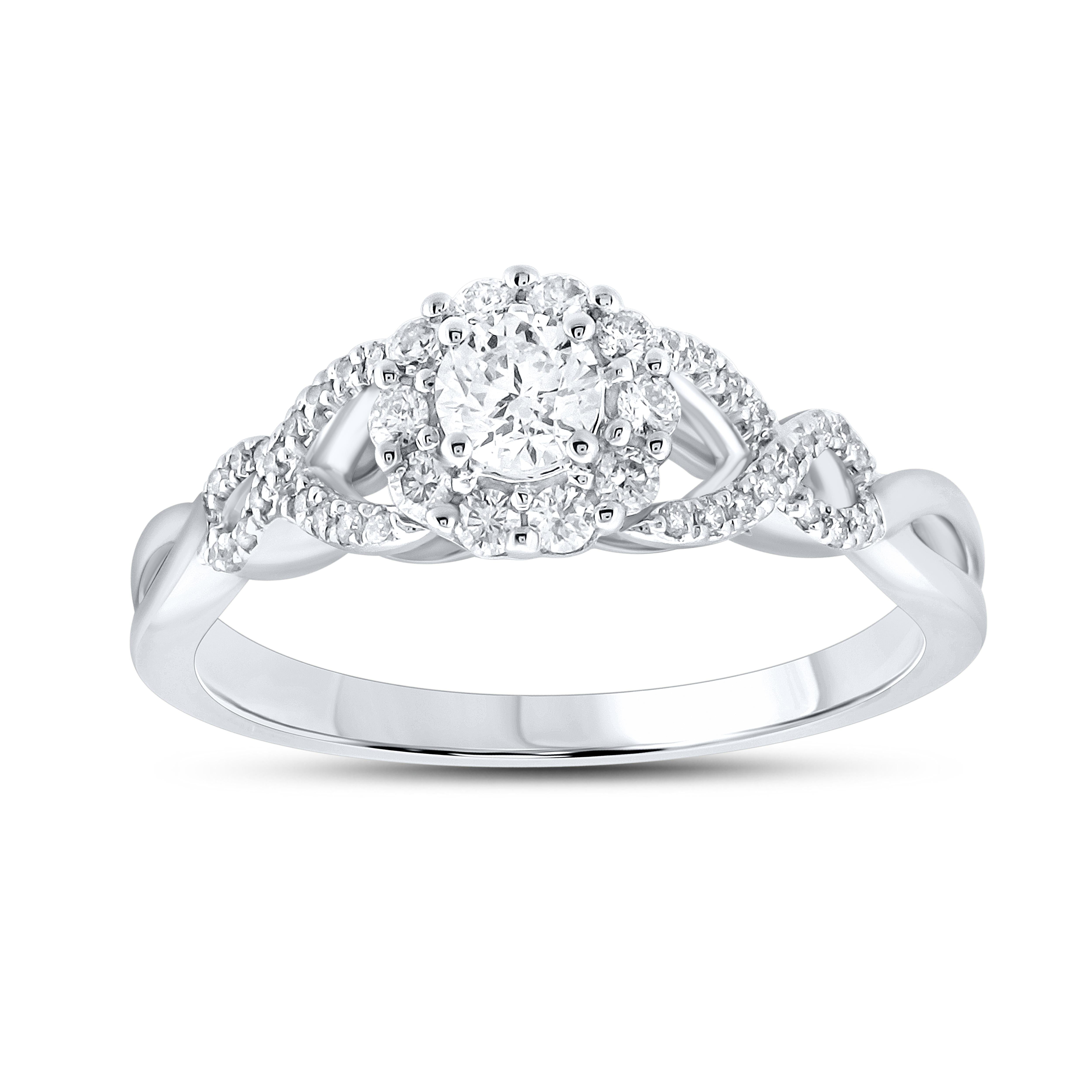 14kt white gold 0.50 CTW Ladies Diamond Ring