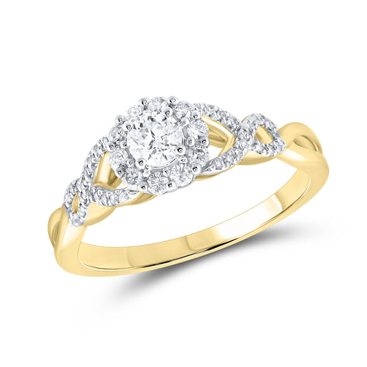 14kt yellow gold 0.52 CTW Diamond Bridal ring