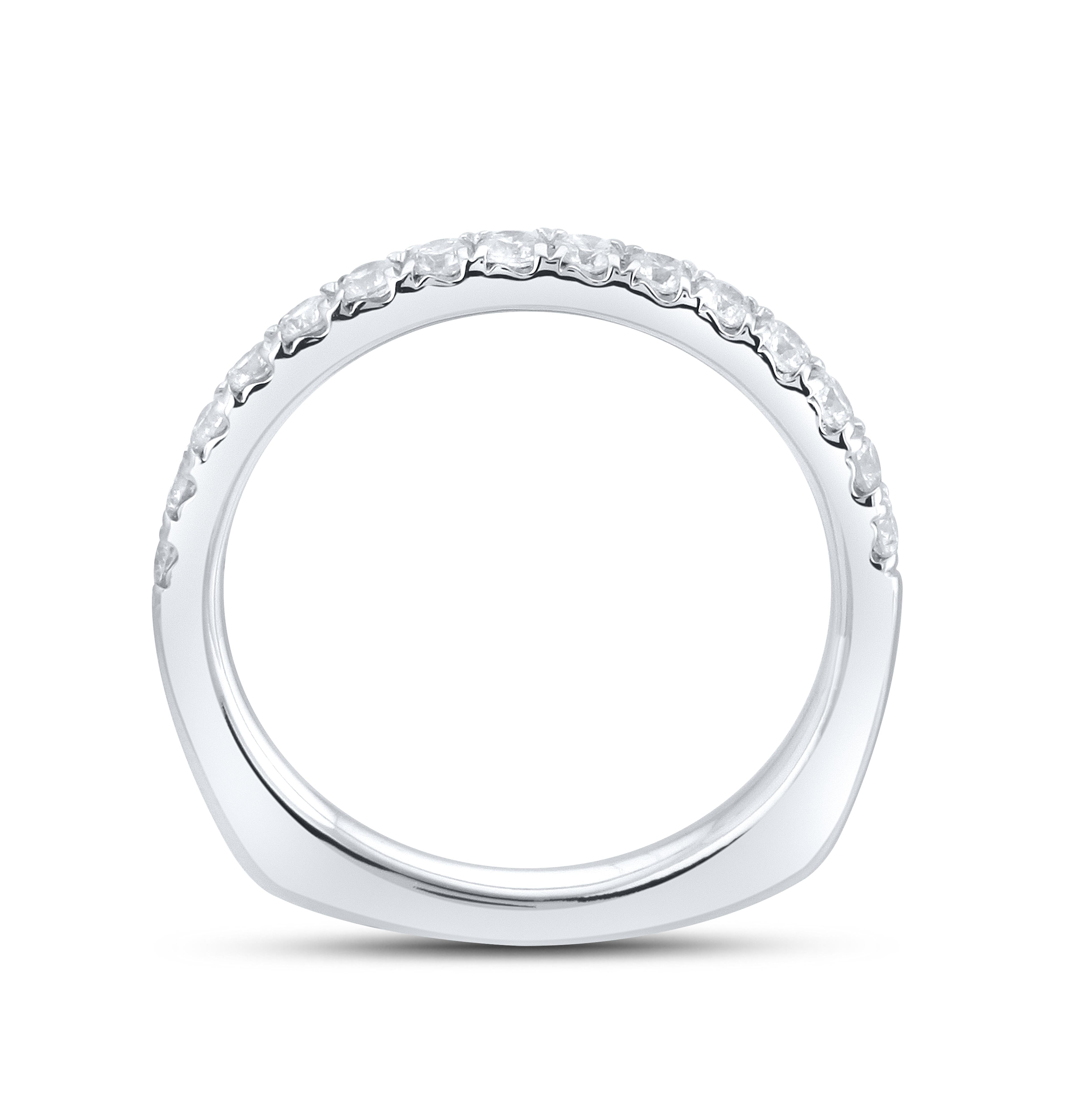 14k white gold 0.62 CTW Ladies Diamond Band