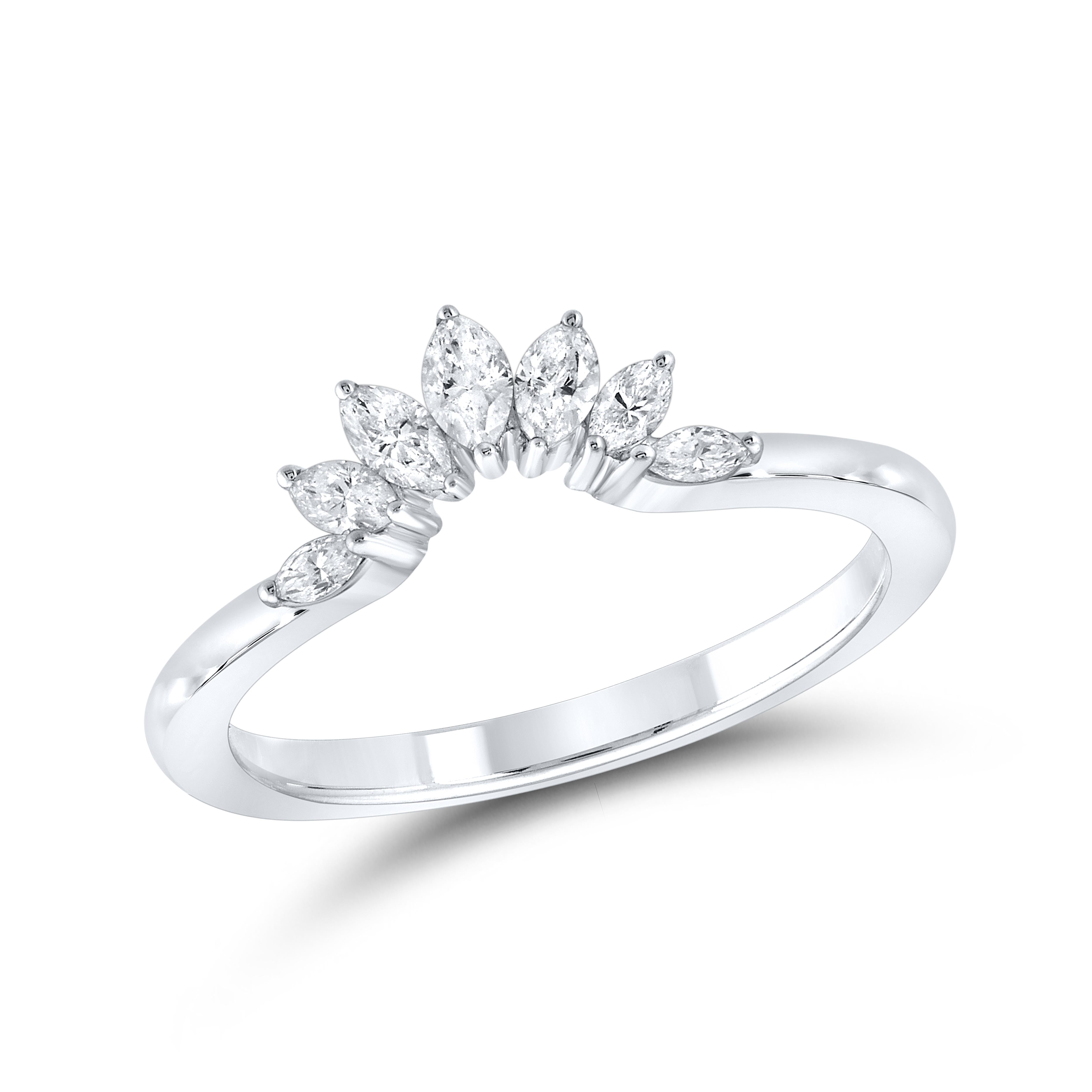 14kt white gold 0.35 CTW Ladies Diamond Band