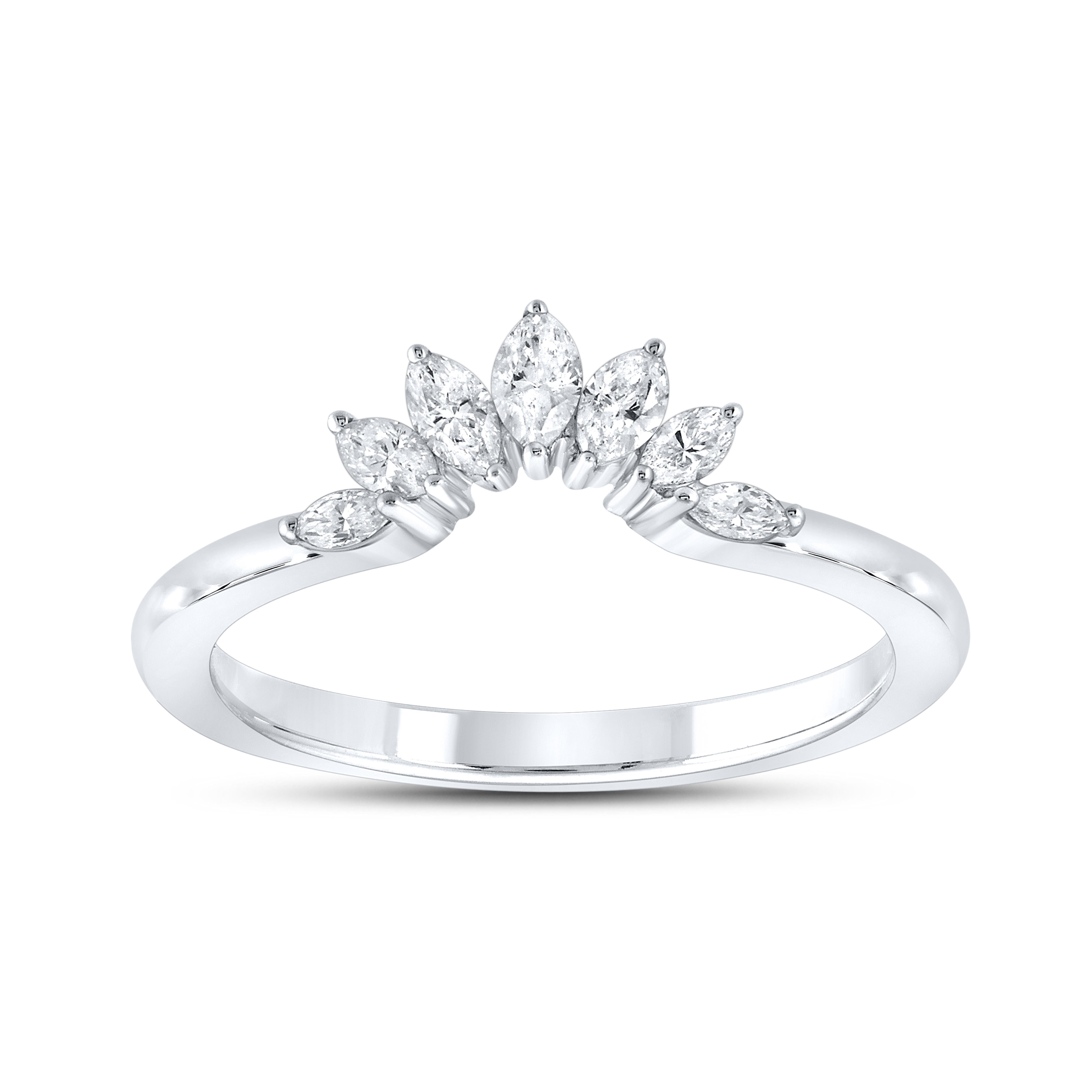 14kt white gold 0.35 CTW Ladies Diamond Band