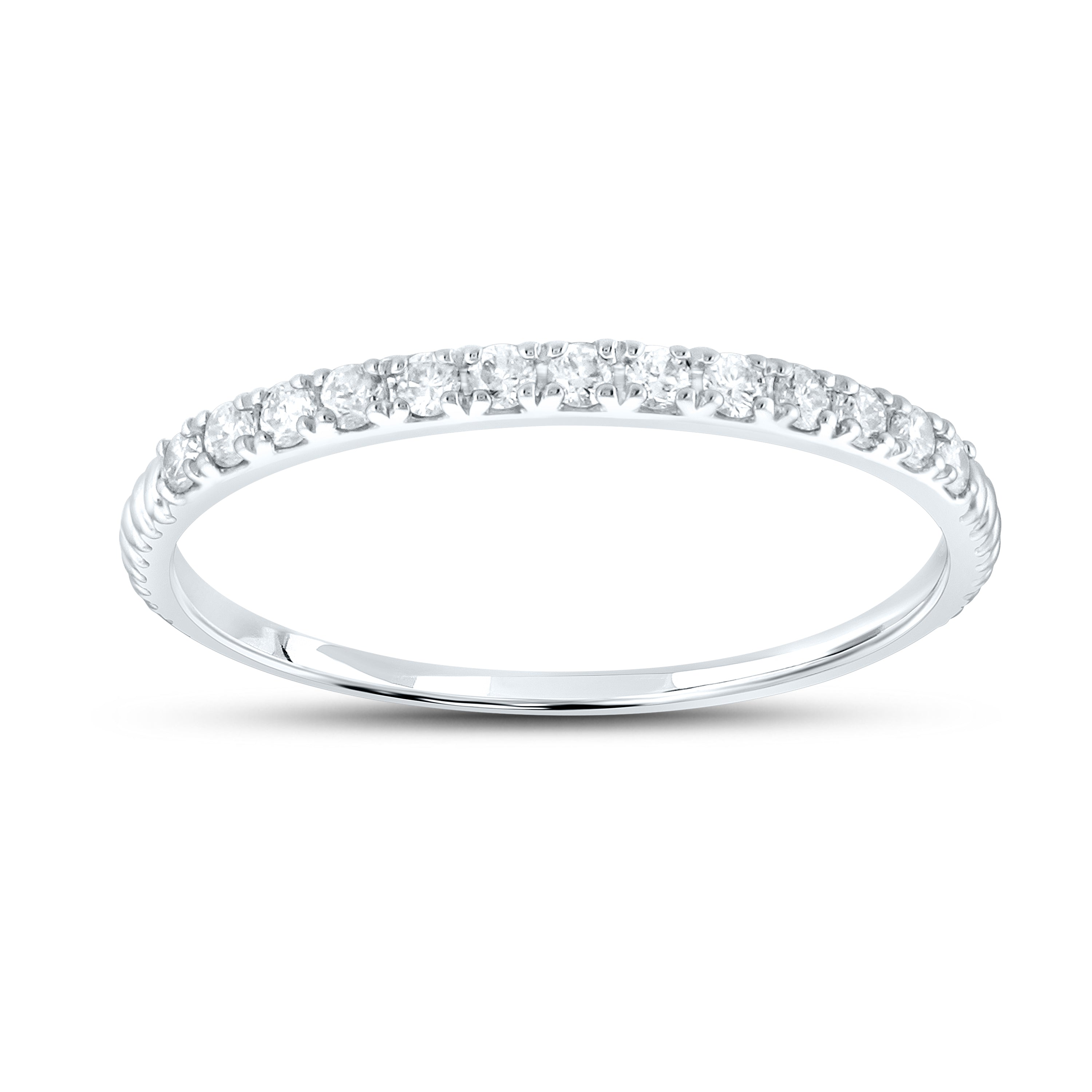 14kt white gold 0.20 CTW Ladies Diamond Band
