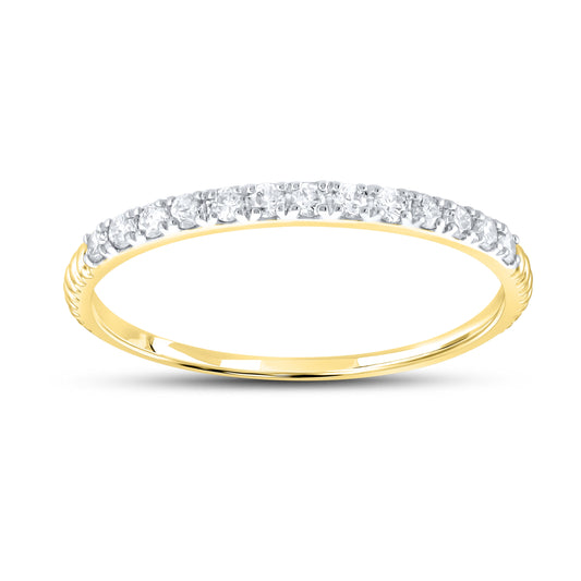 14kt Yellow Gold 0.20 CTW Ladies Diamond Band