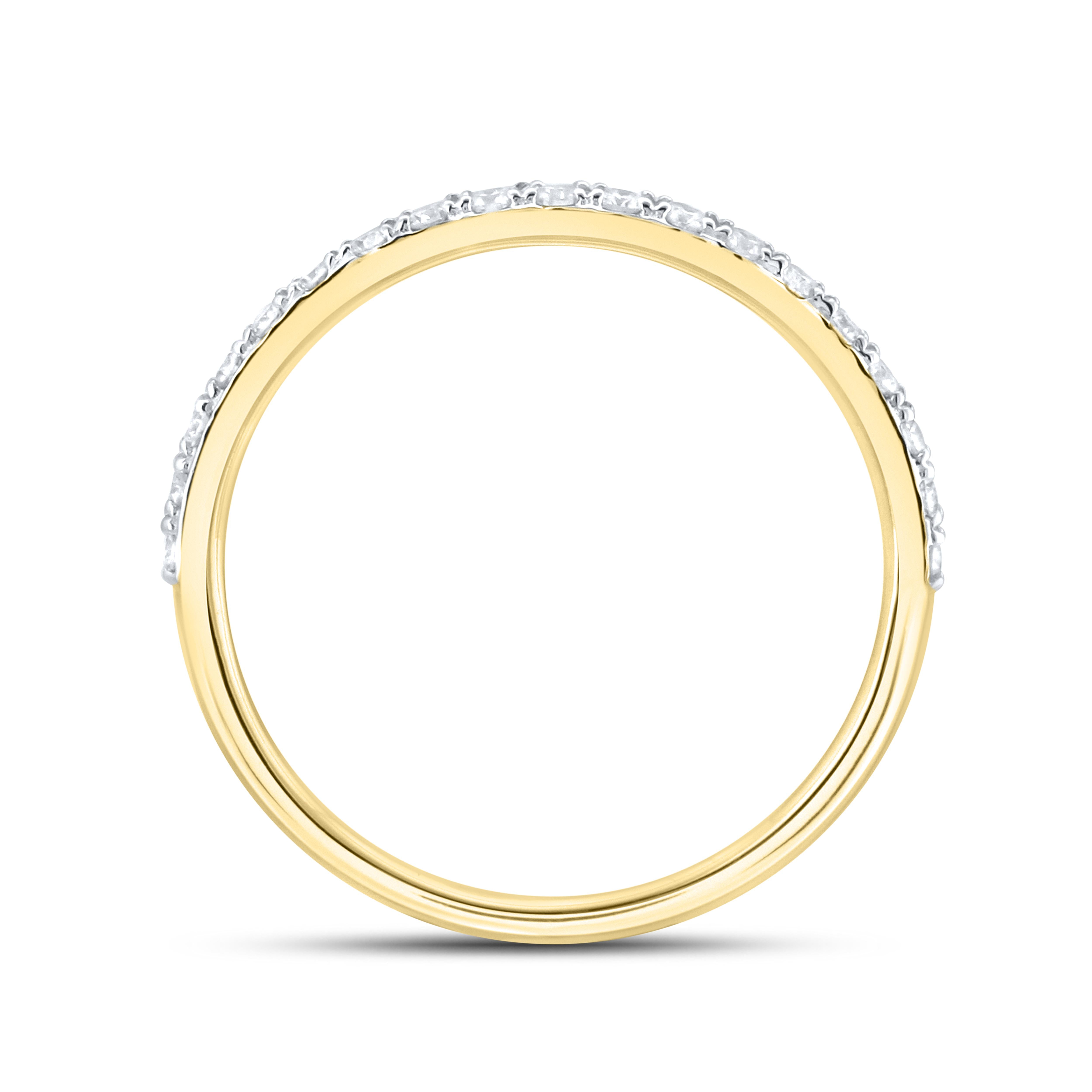 14k yellow gold 0.25 CTW Ladies Diamond Band