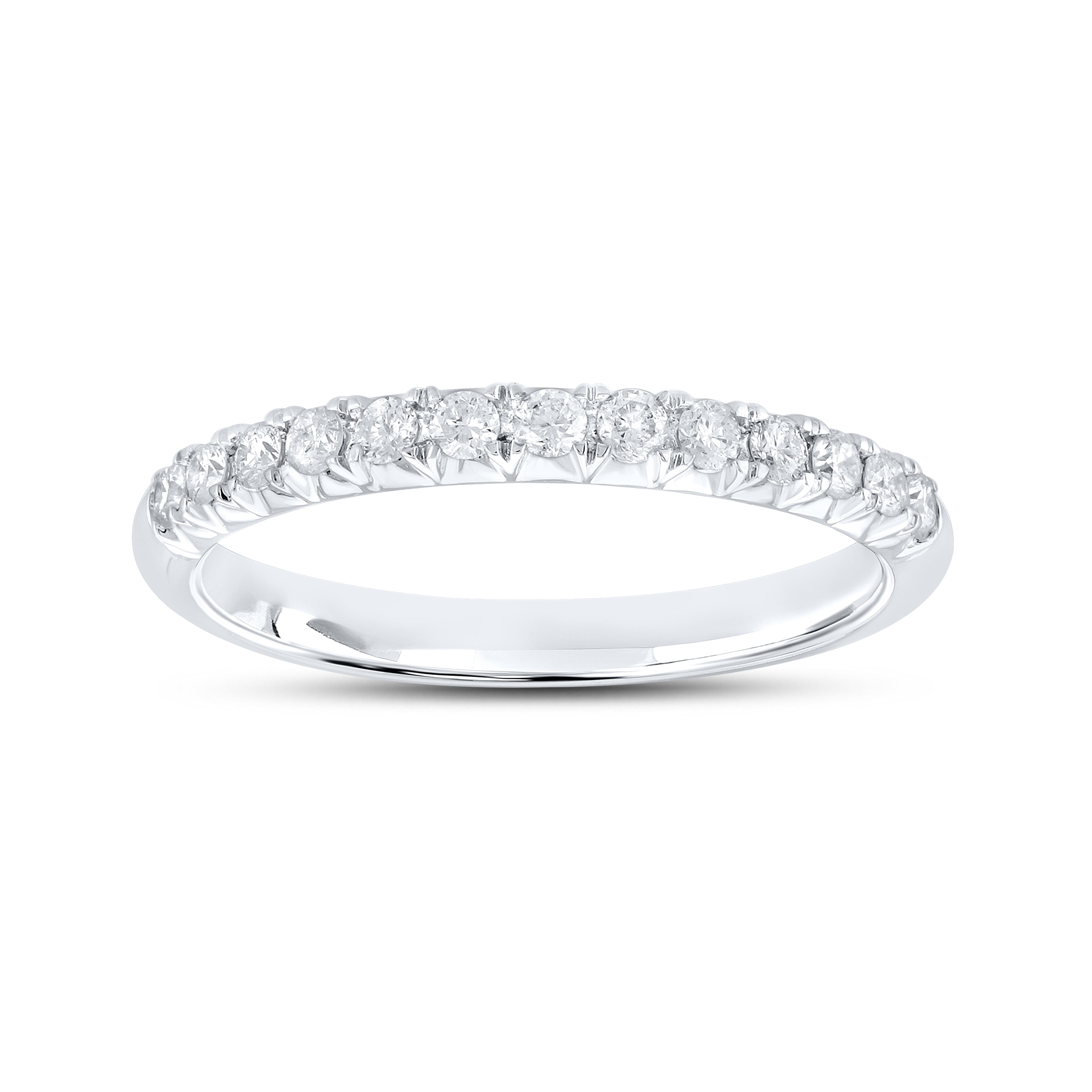 14kt White Gold 0.25 CTW LADIES Diamond Band