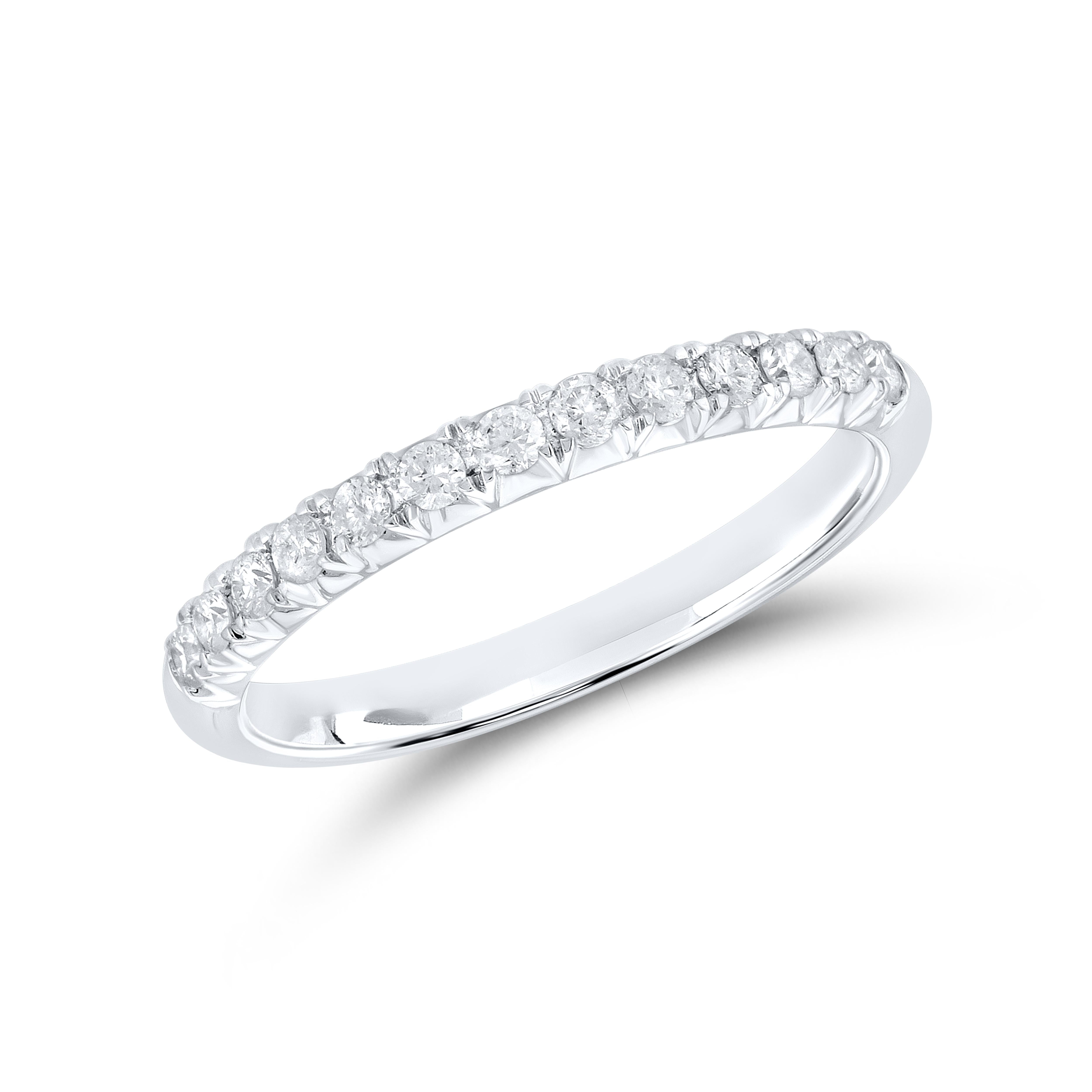 14kt White Gold 0.25 CTW LADIES Diamond Band