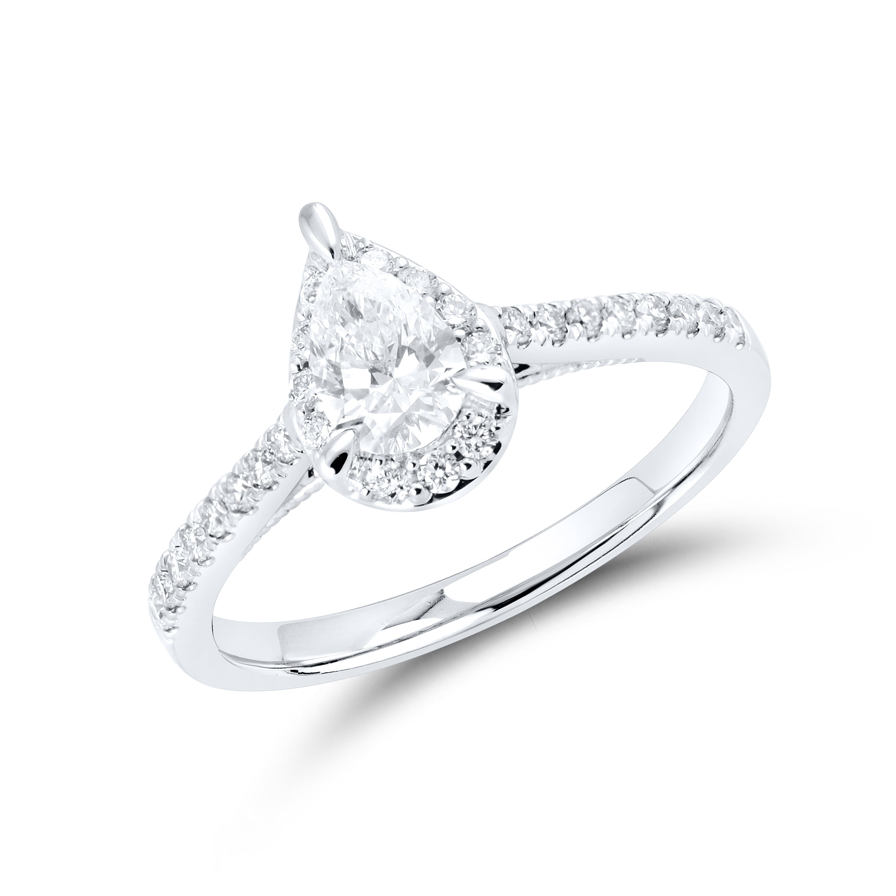 14kt White Gold 0.60ctw Lab Diamond Ring