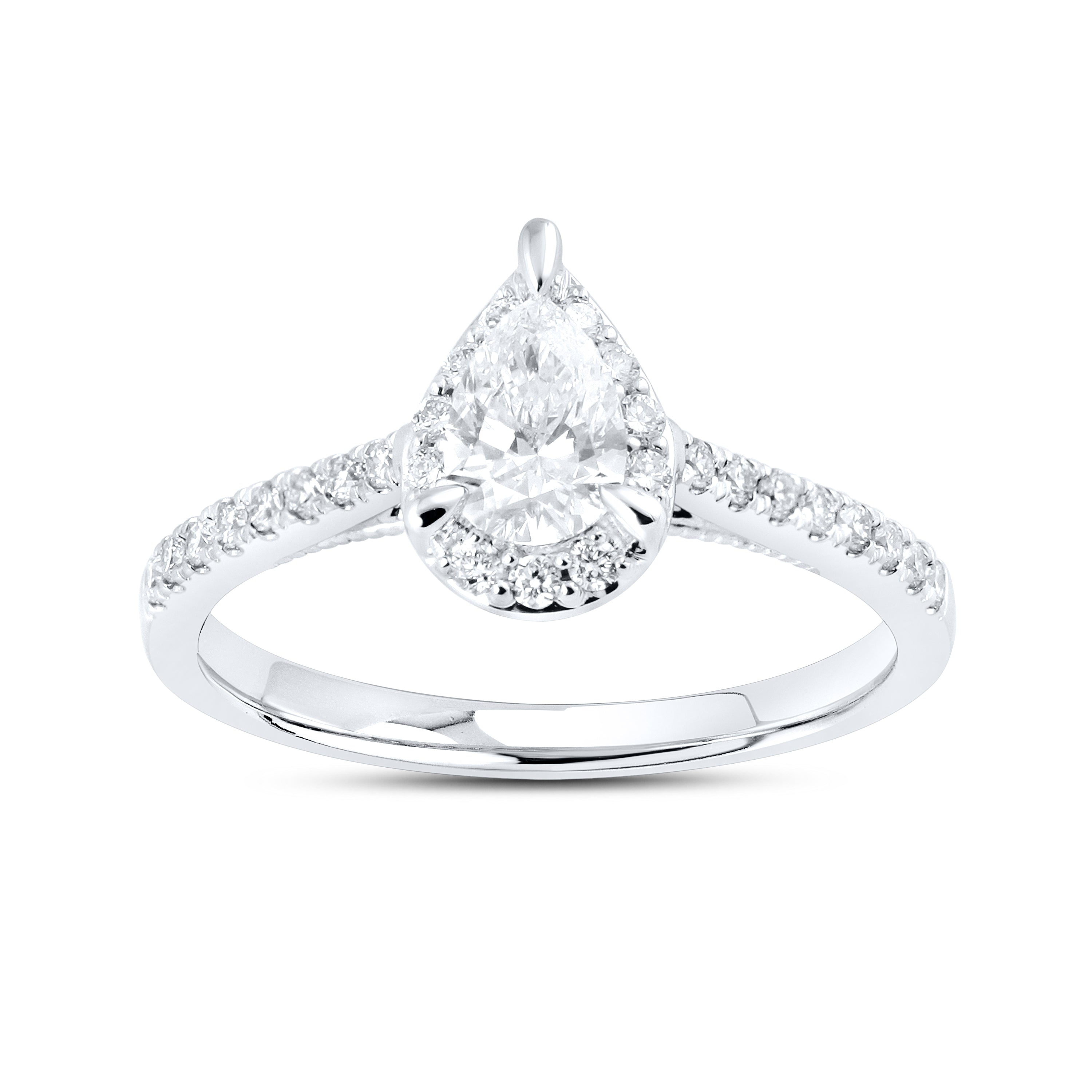 14kt White Gold 0.60ctw Lab Diamond Ring