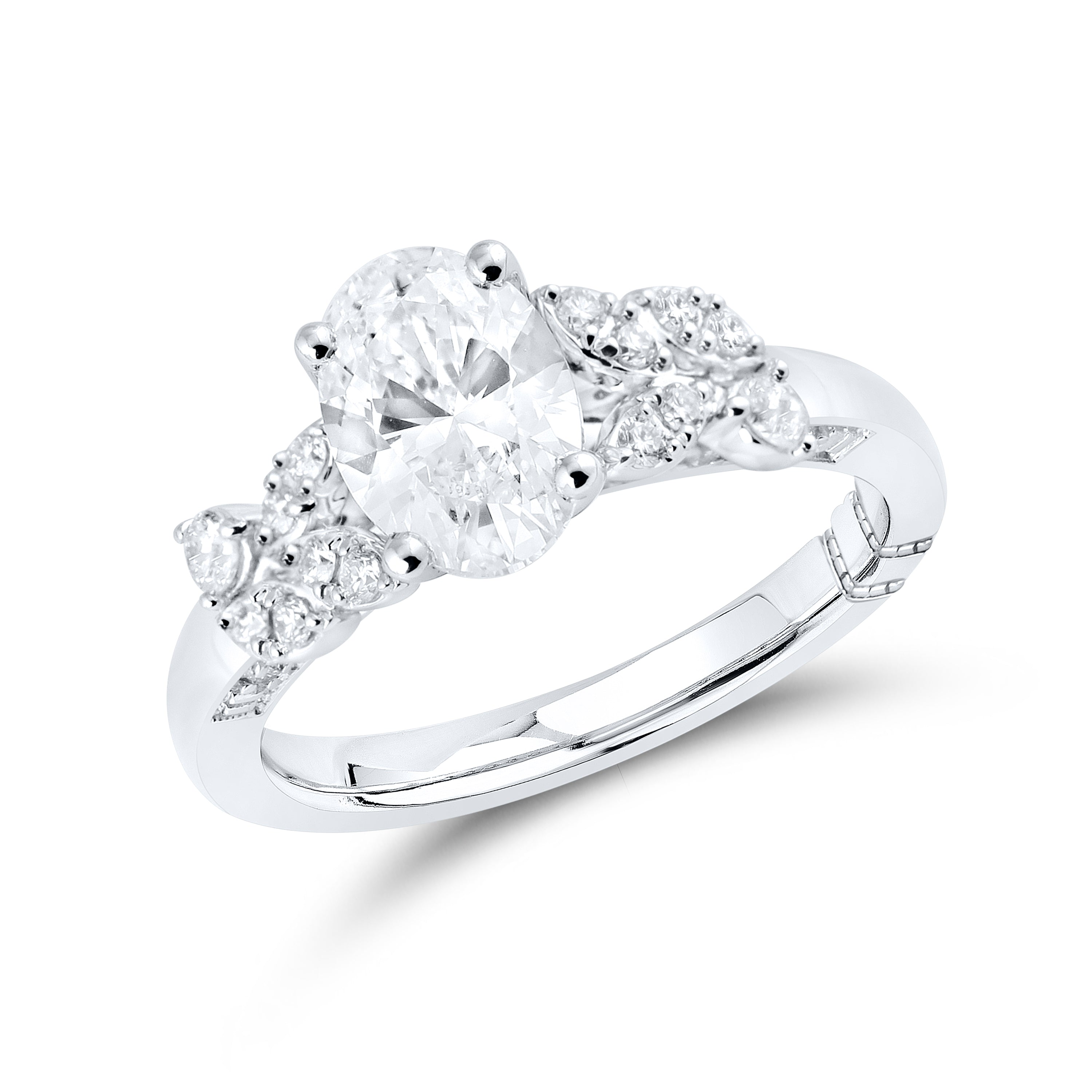 14kt White Gold 2ctw Lab Diamond Ring