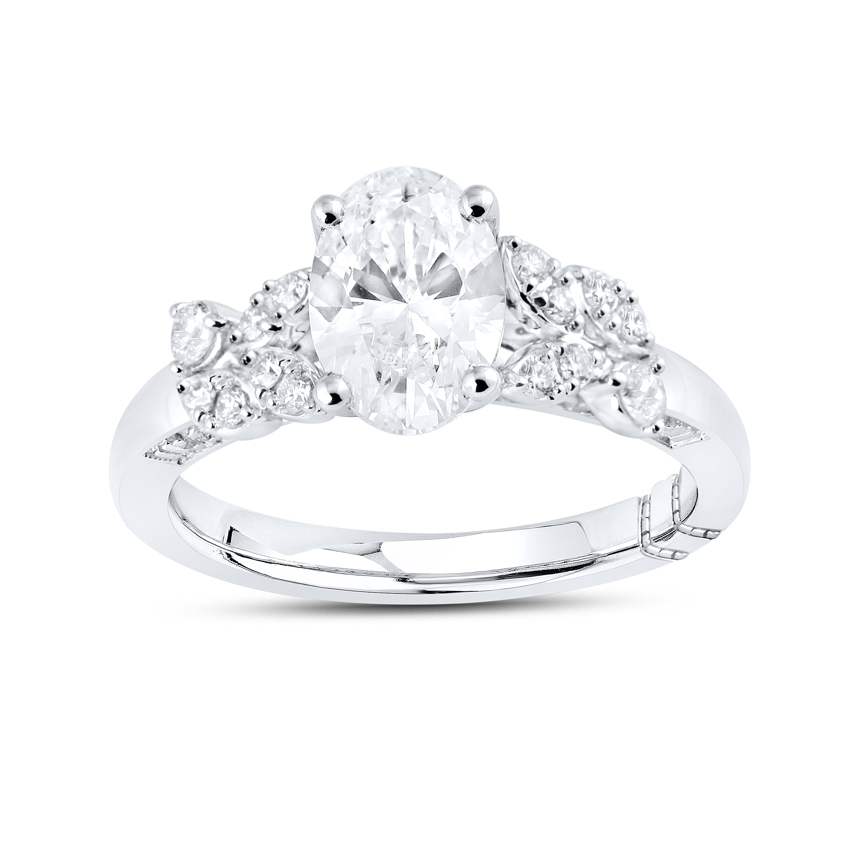 14kt White Gold 2ctw Lab Diamond Ring